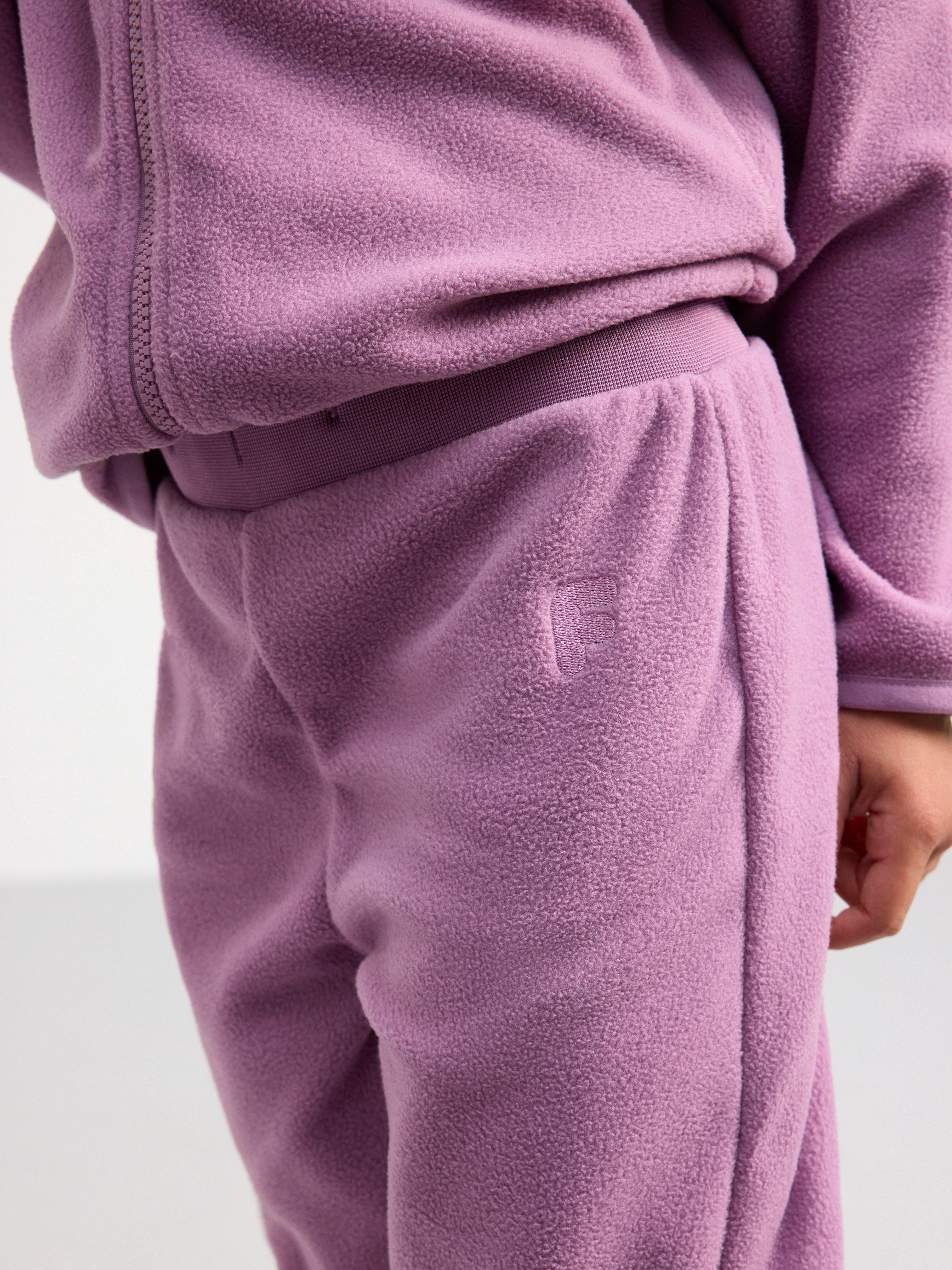 FIX Trousers in fleece Light Dusty Lilac