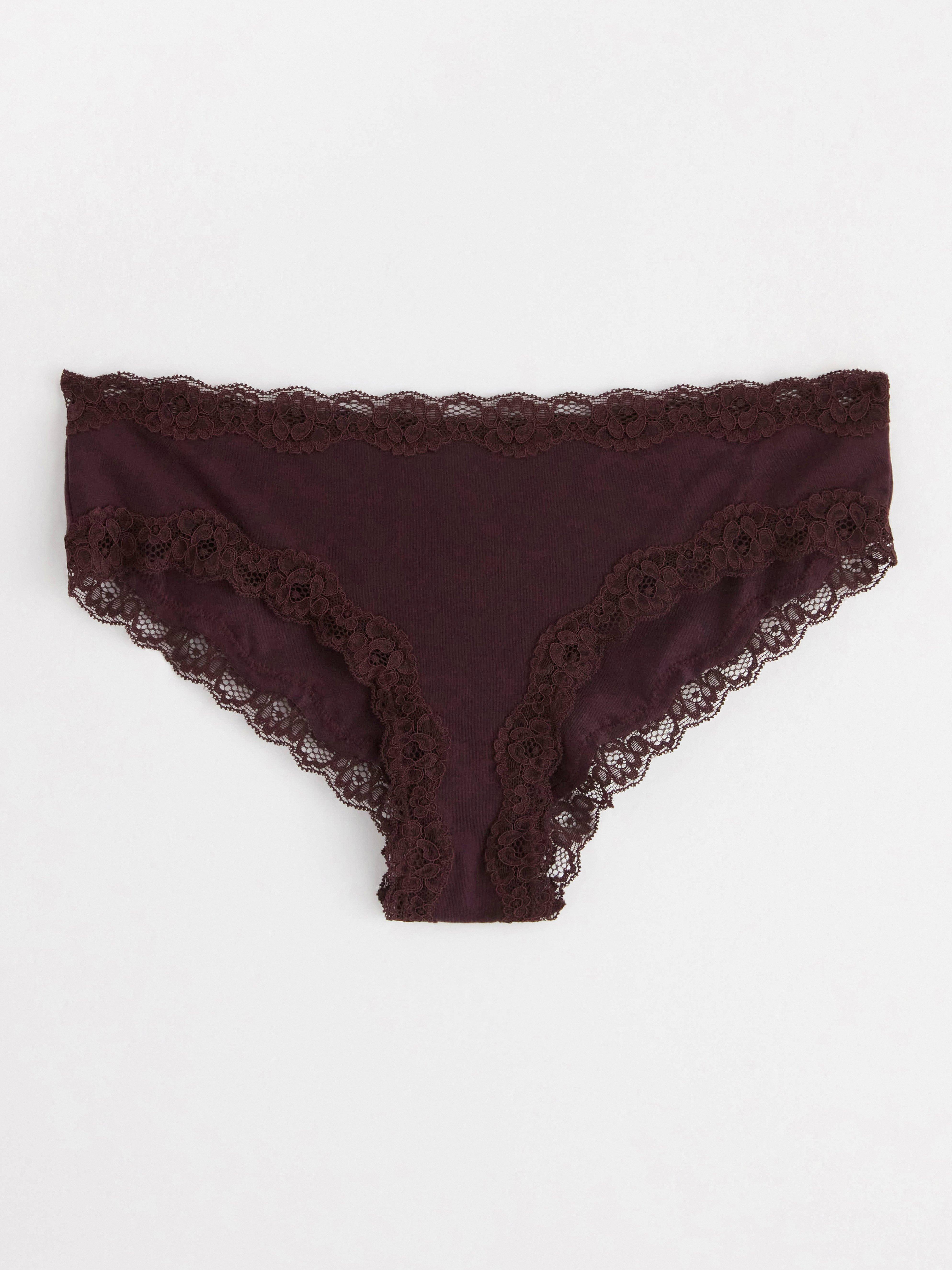 Brazilian low briefs Dark Dusty Lilac