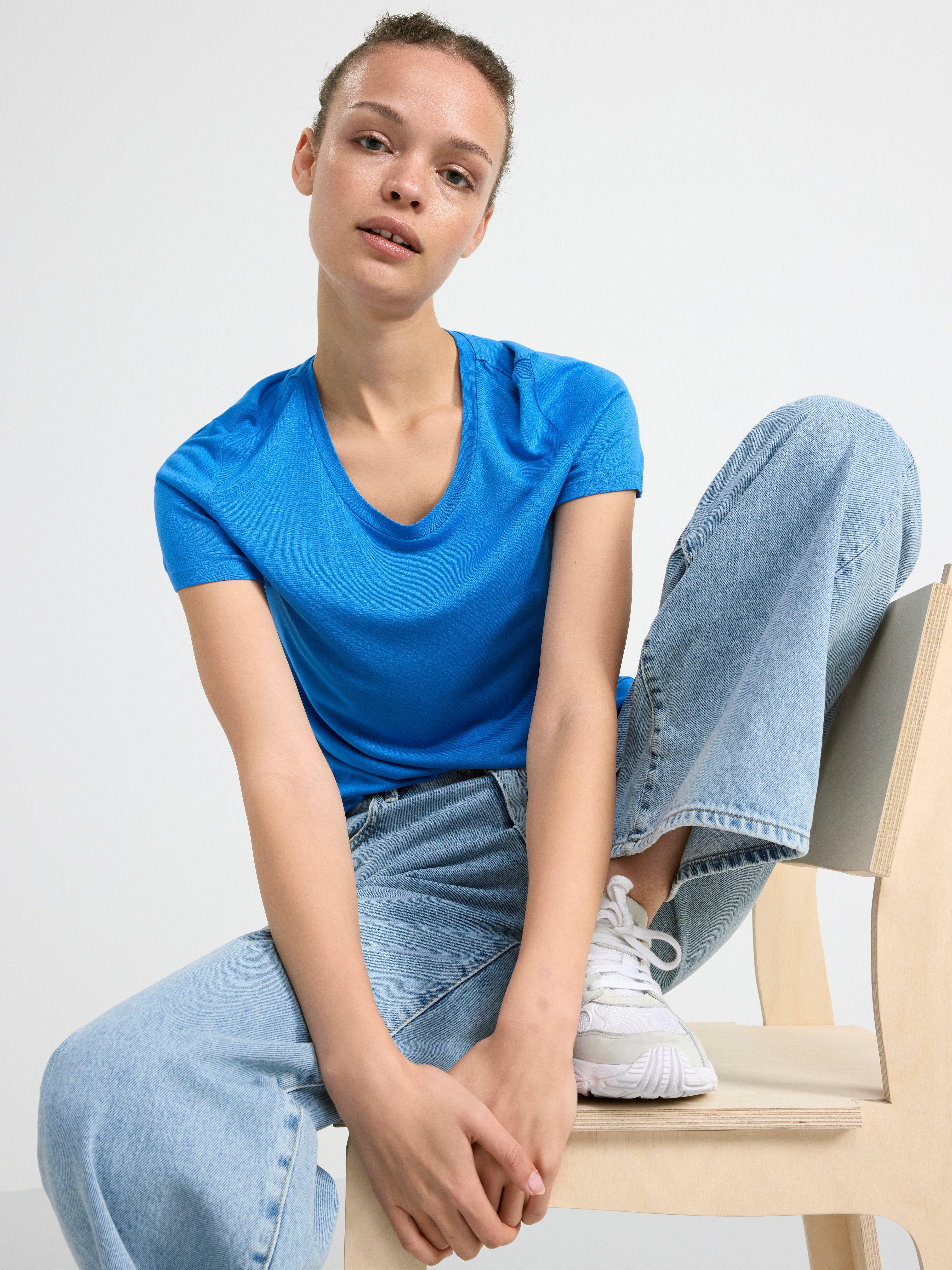 Short sleeve top Blue