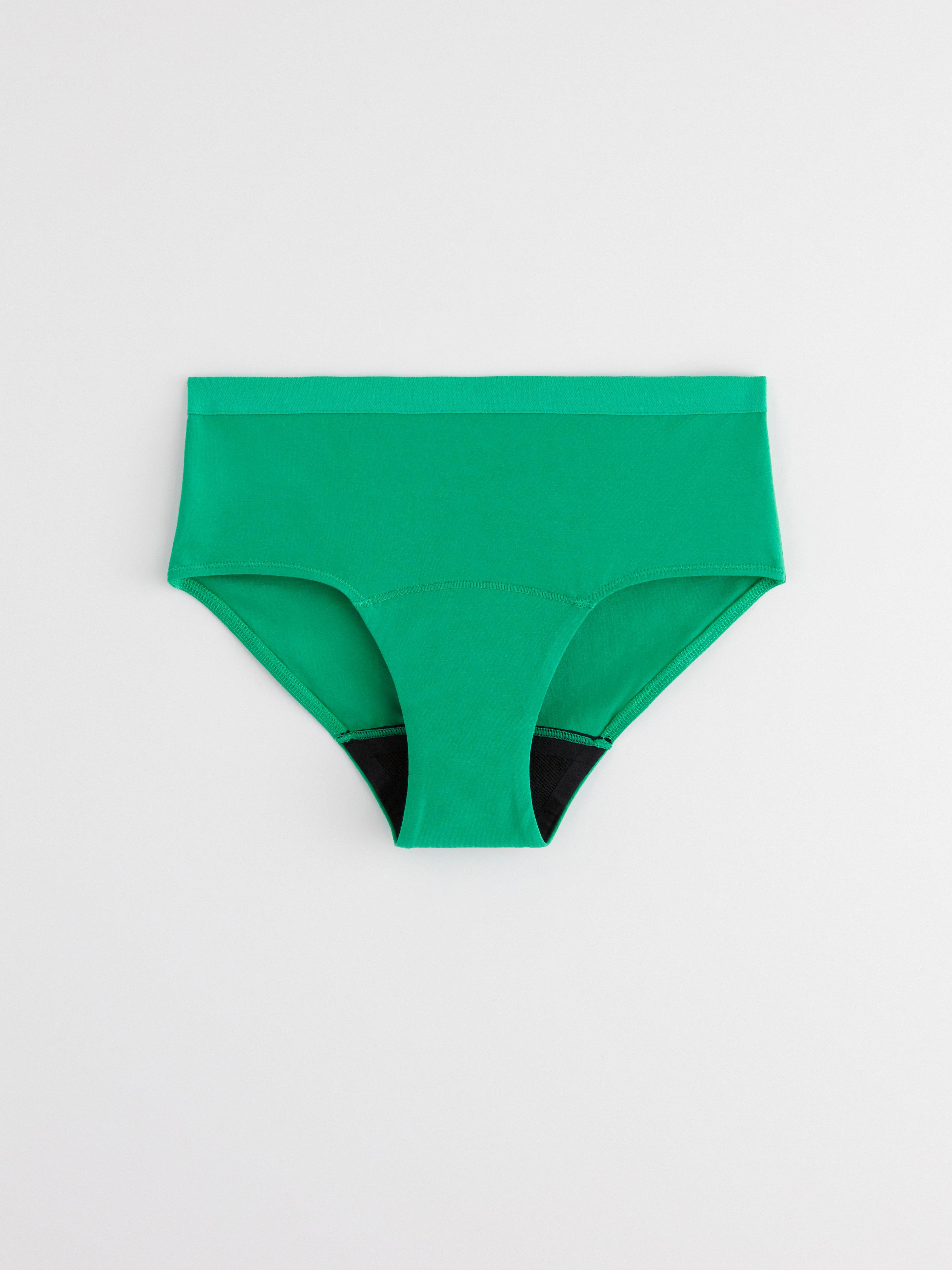 Engineered Teens Hiphugger Period Proof - Period Panty Mid-High Absorbency Green