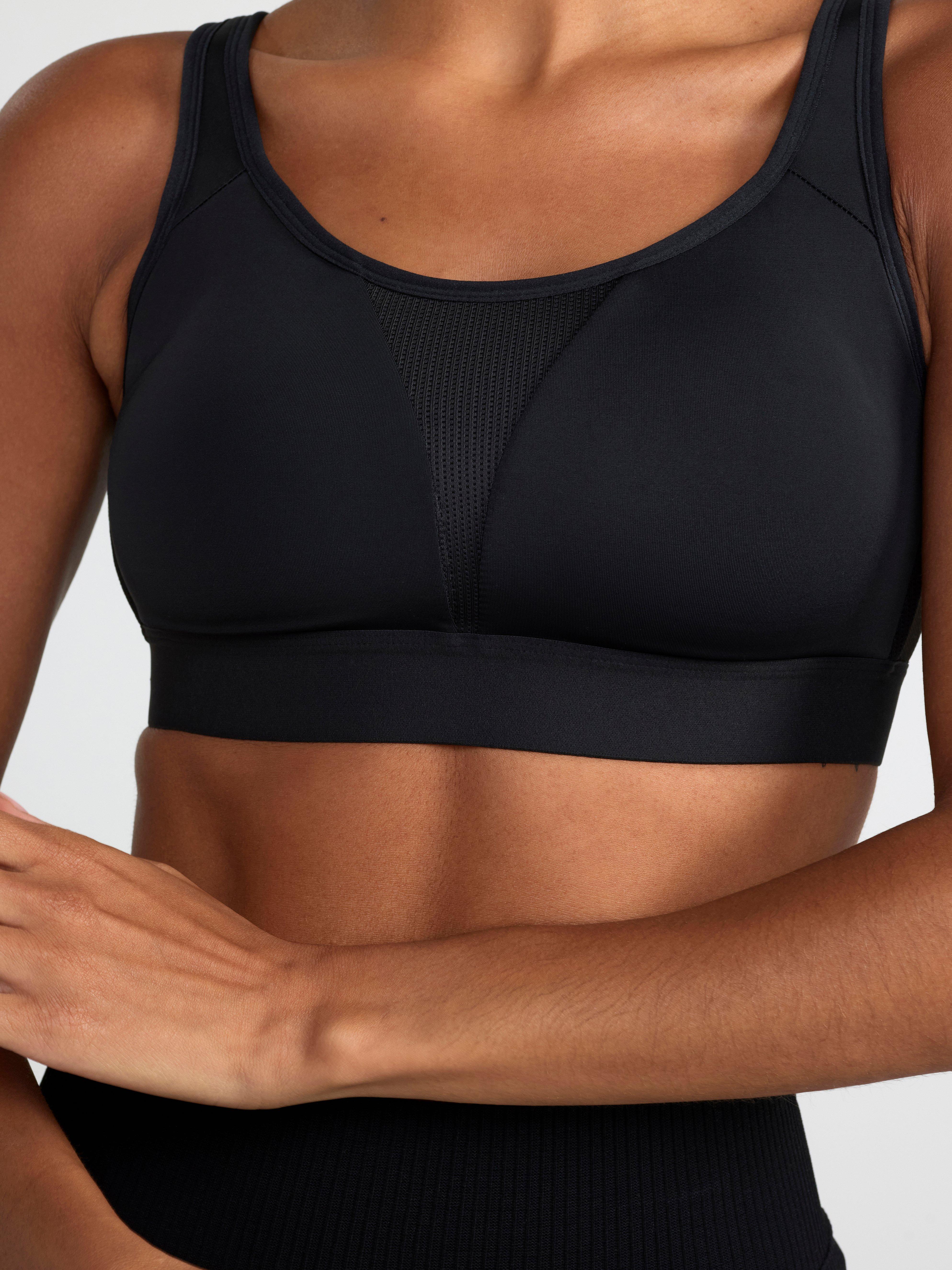 Sports bra high support Black