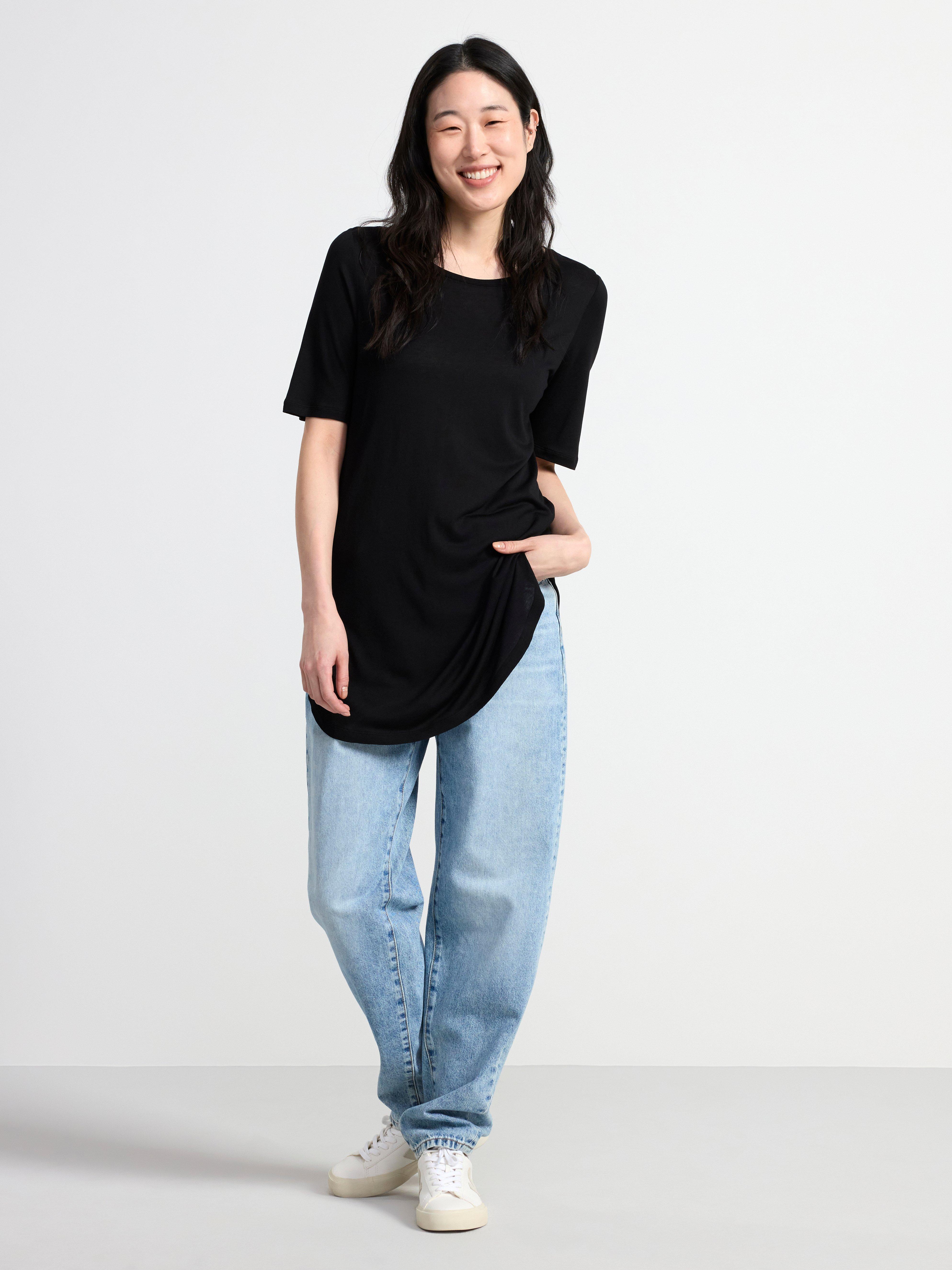 Short sleeve top Black