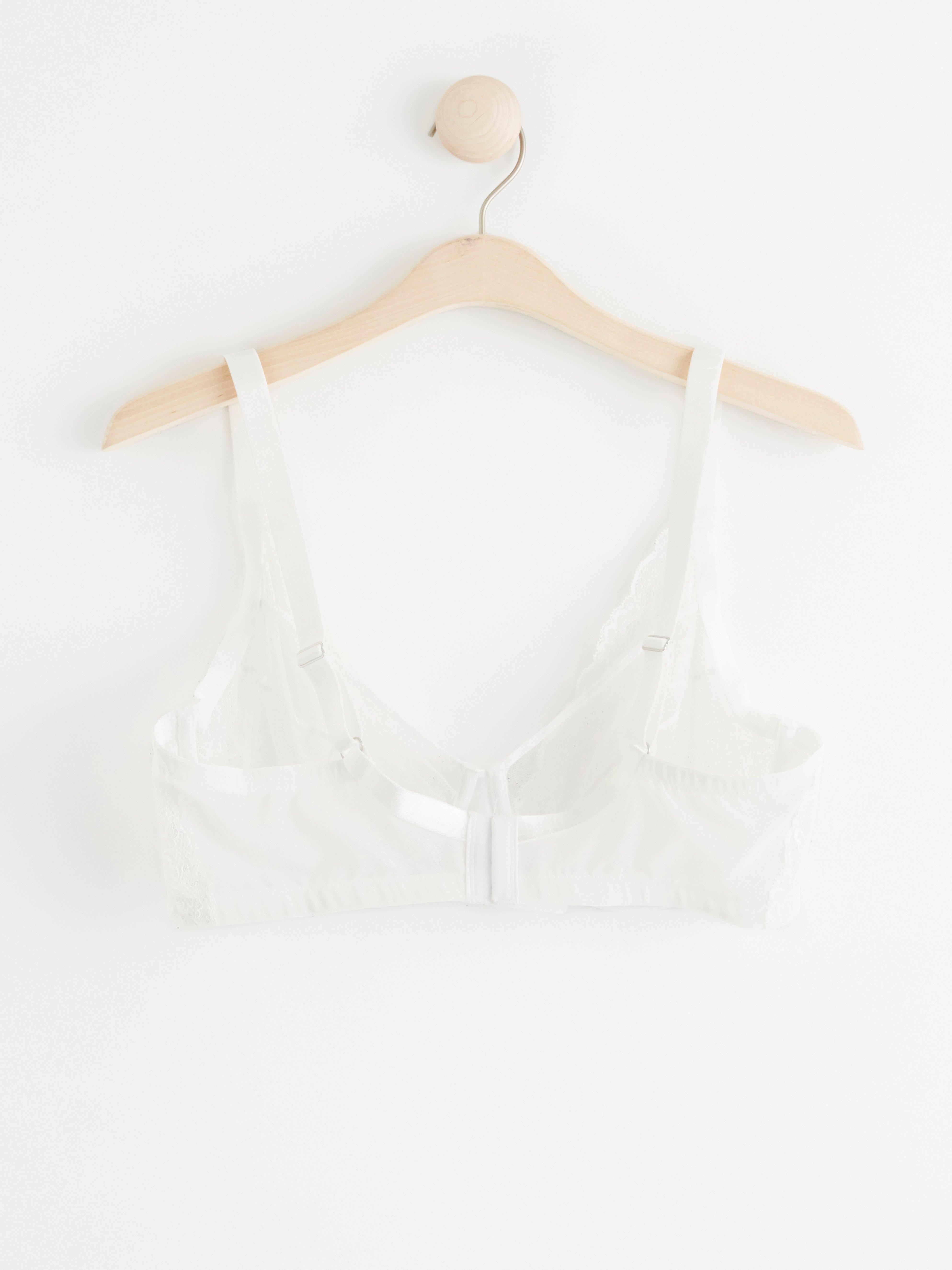 Aster unpadded bra White