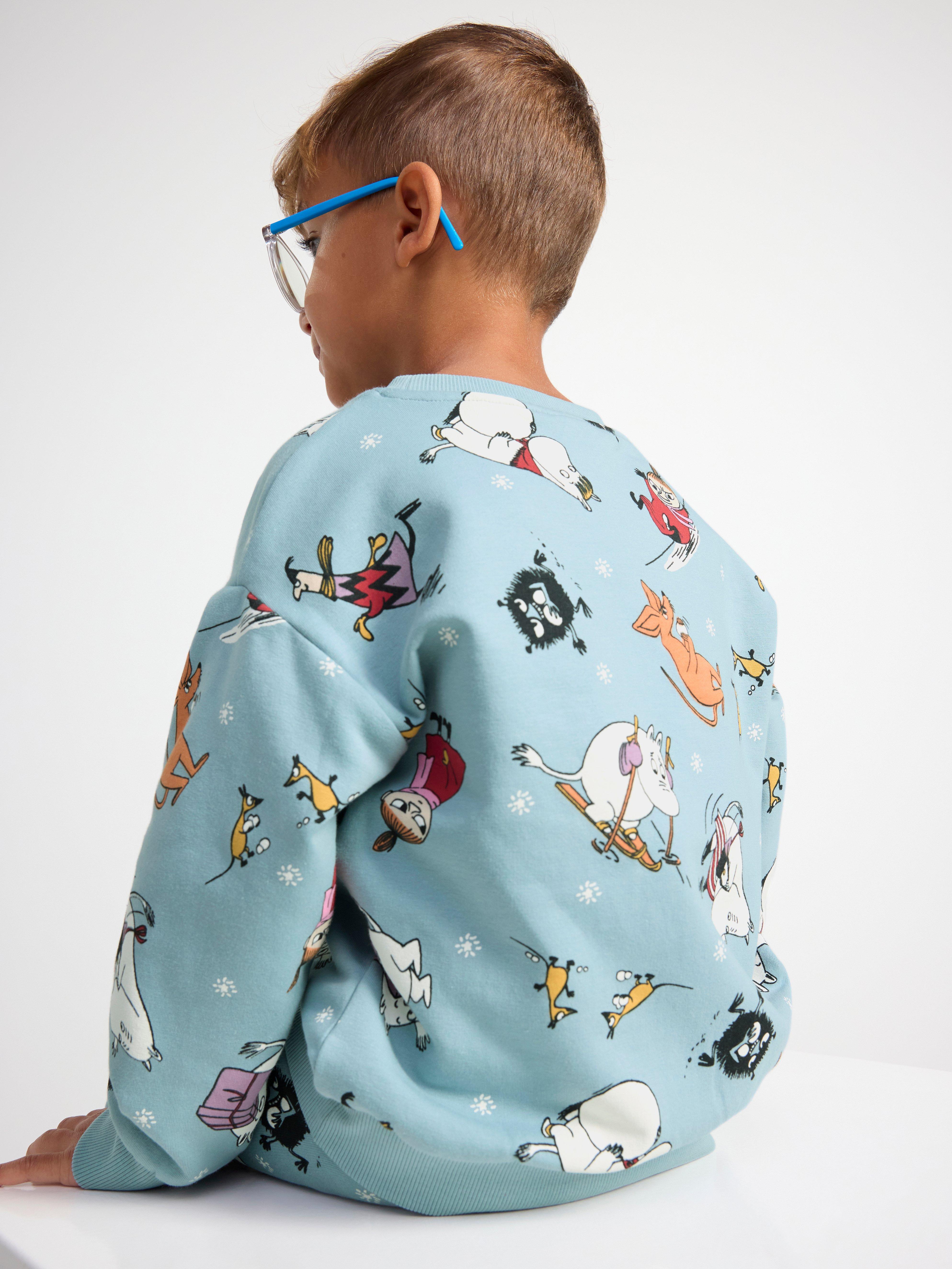 Sweatshirt with Moomin Light Dusty Blue