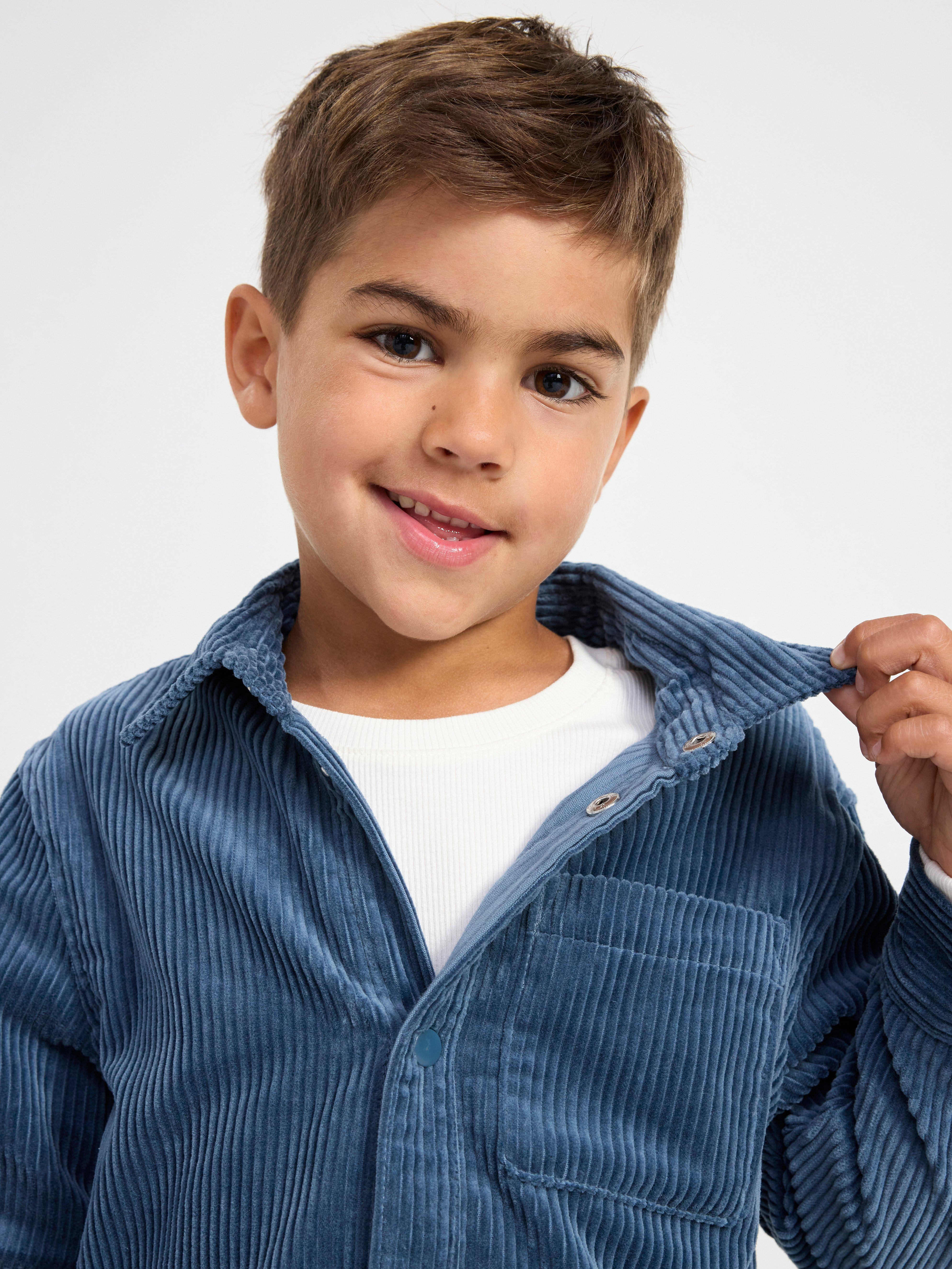 Corduroy shirt Dark Dusty Blue