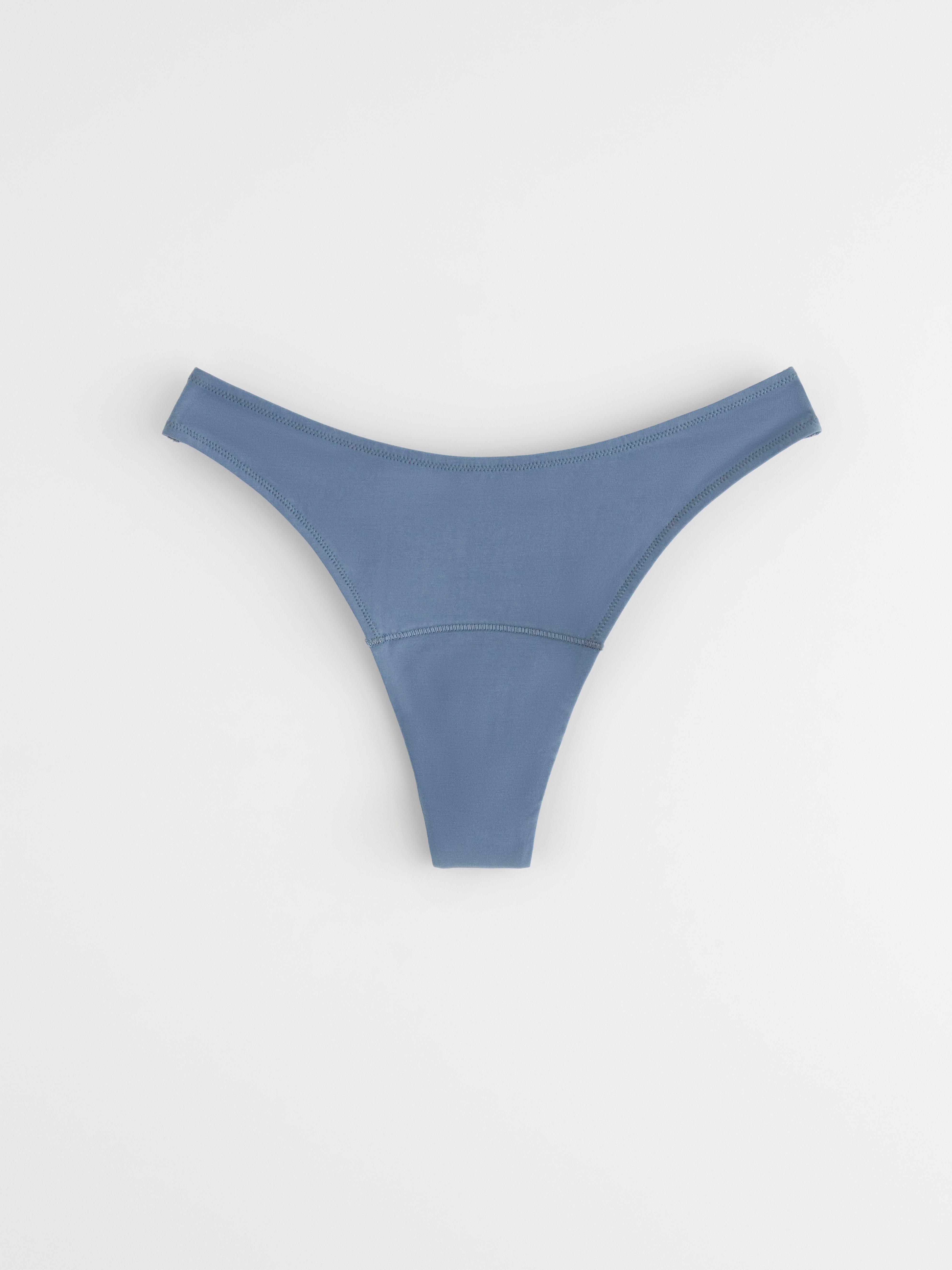Engineered Thong Period Proof – Period Panty Light Absorbency Dark Dusty Blue