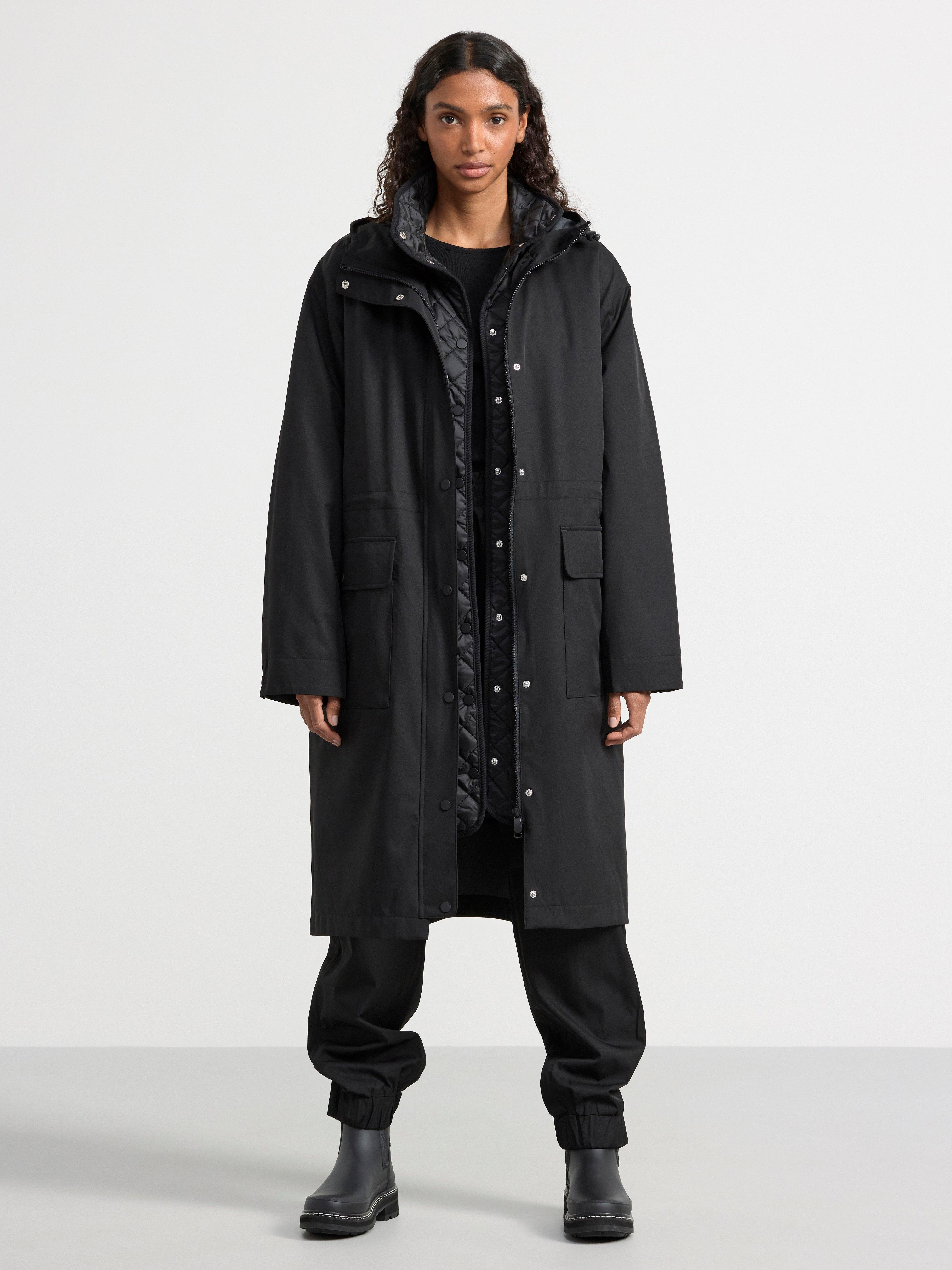 Water repellent shell trousers Black