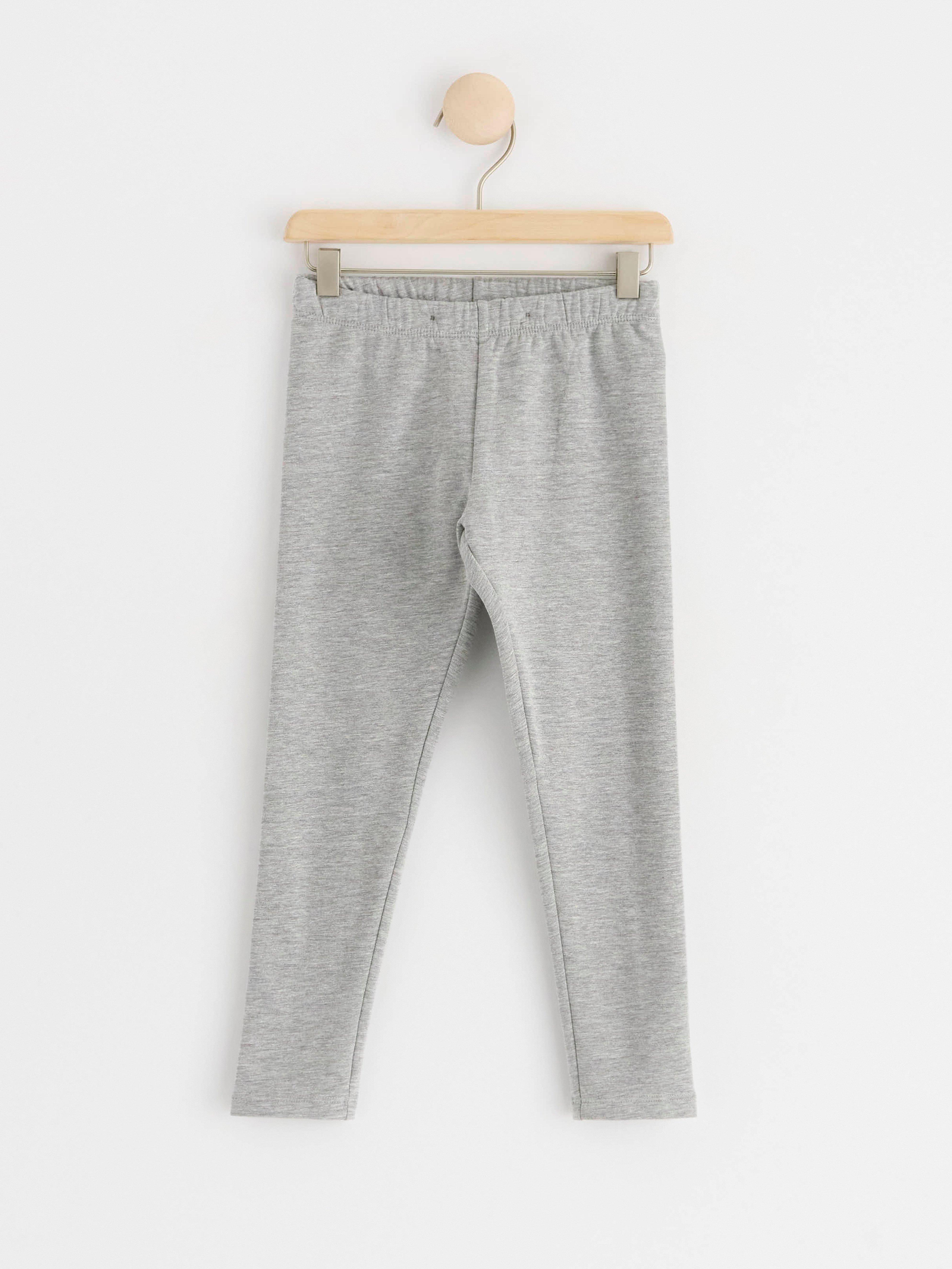 Leggings with brushed inside Grey Melange