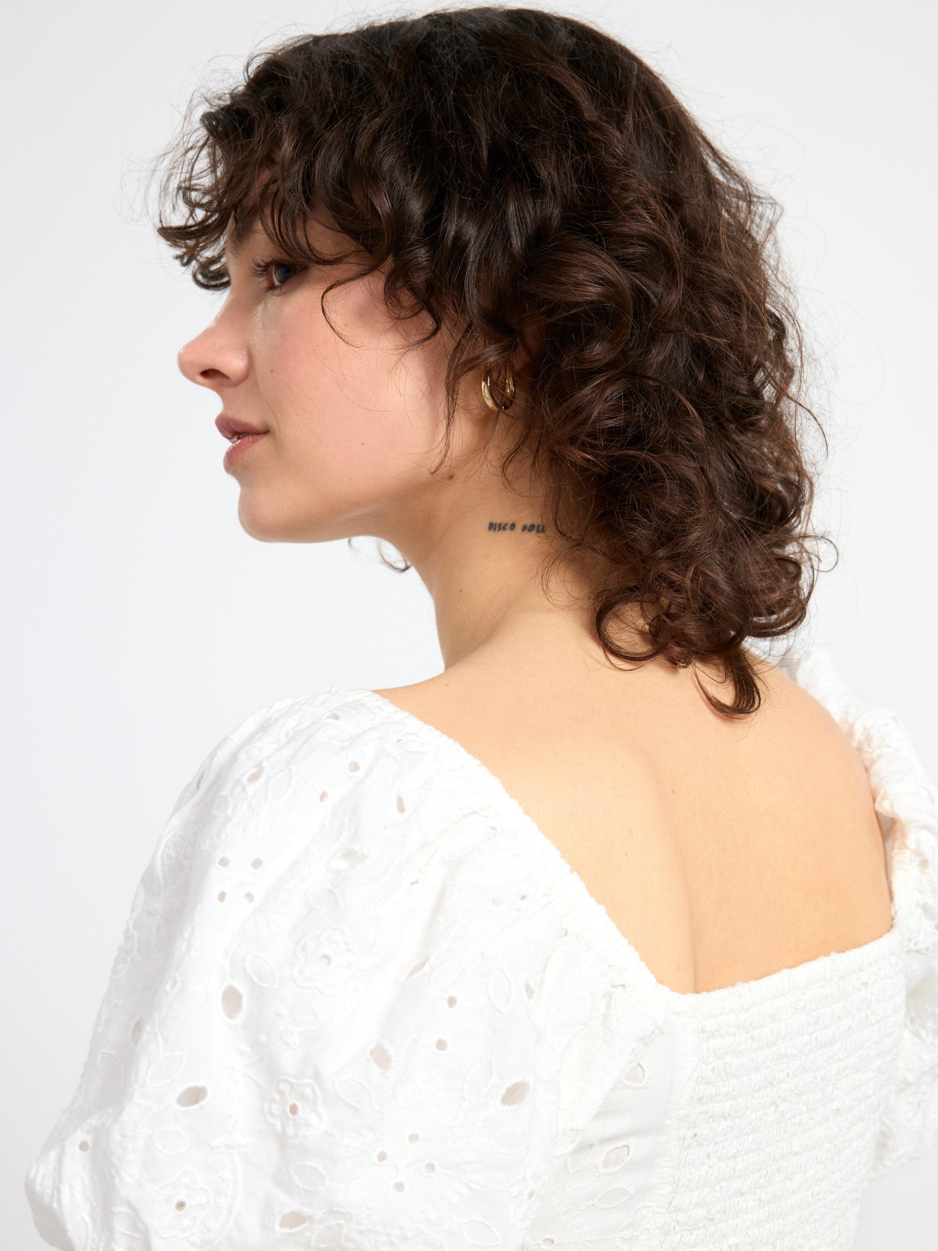 Broderie anglaise dress Off White