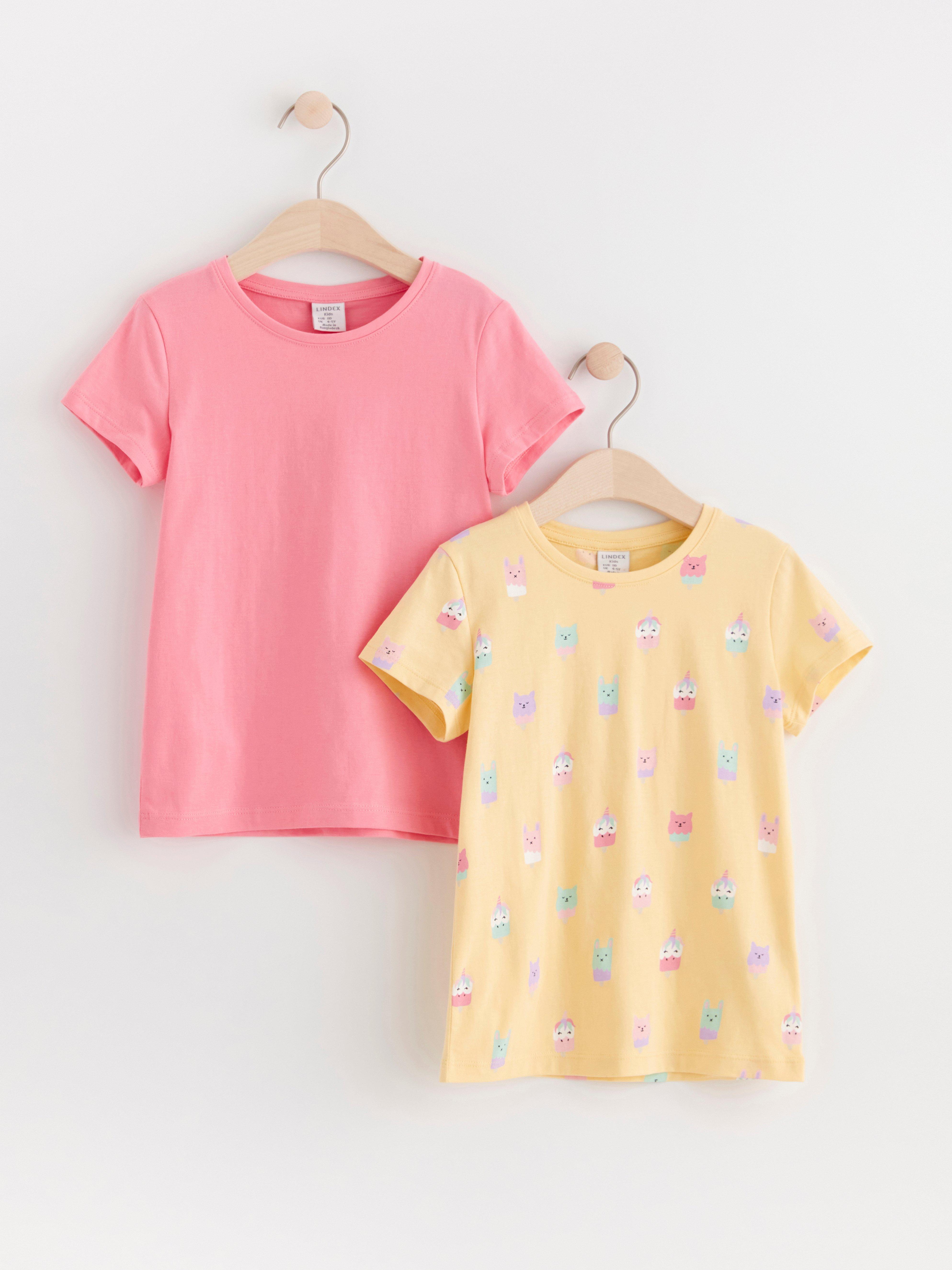 2-pack t-shirts Light Yellow
