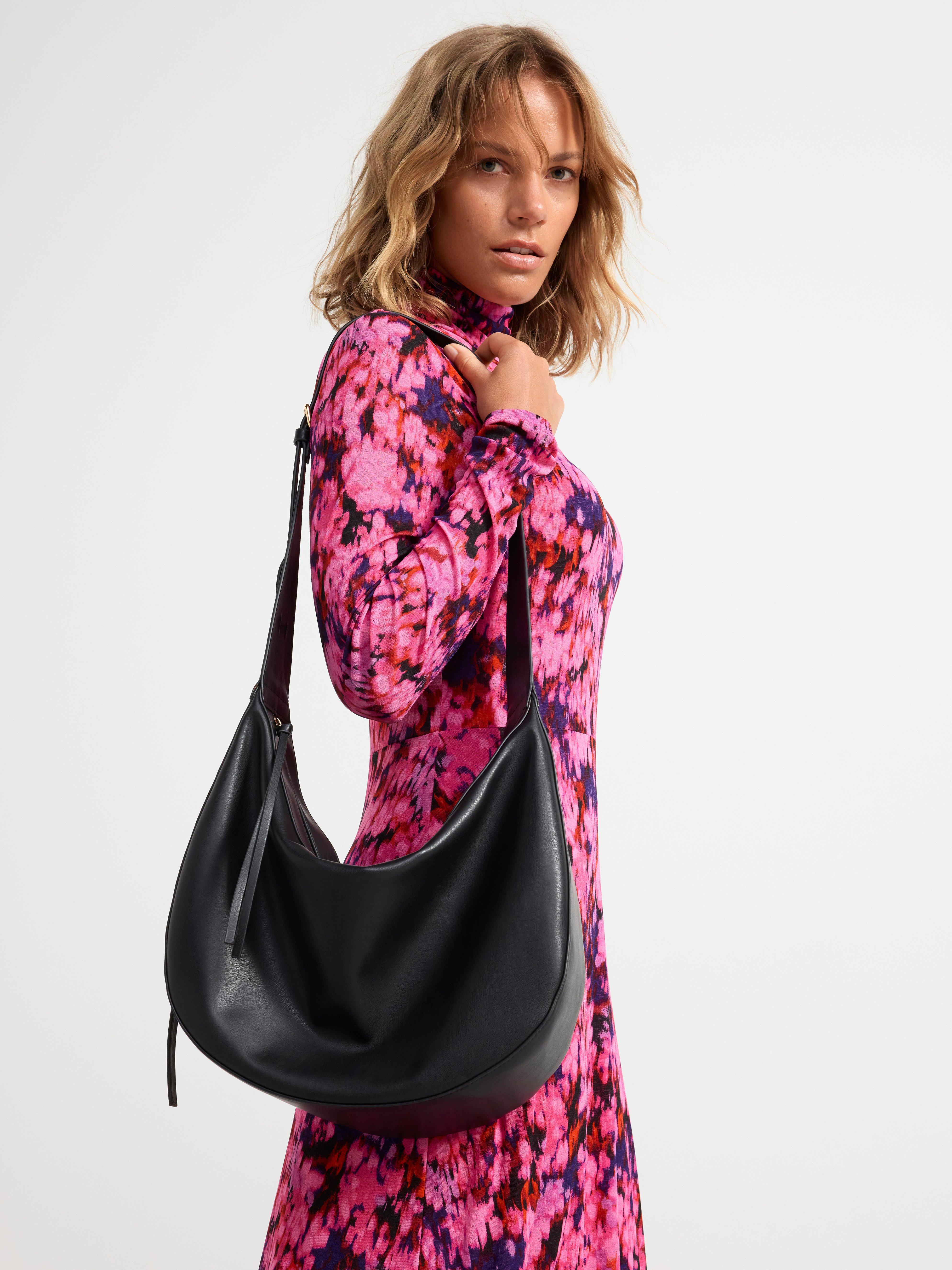 Long sleeve maxi dress Dark Pink