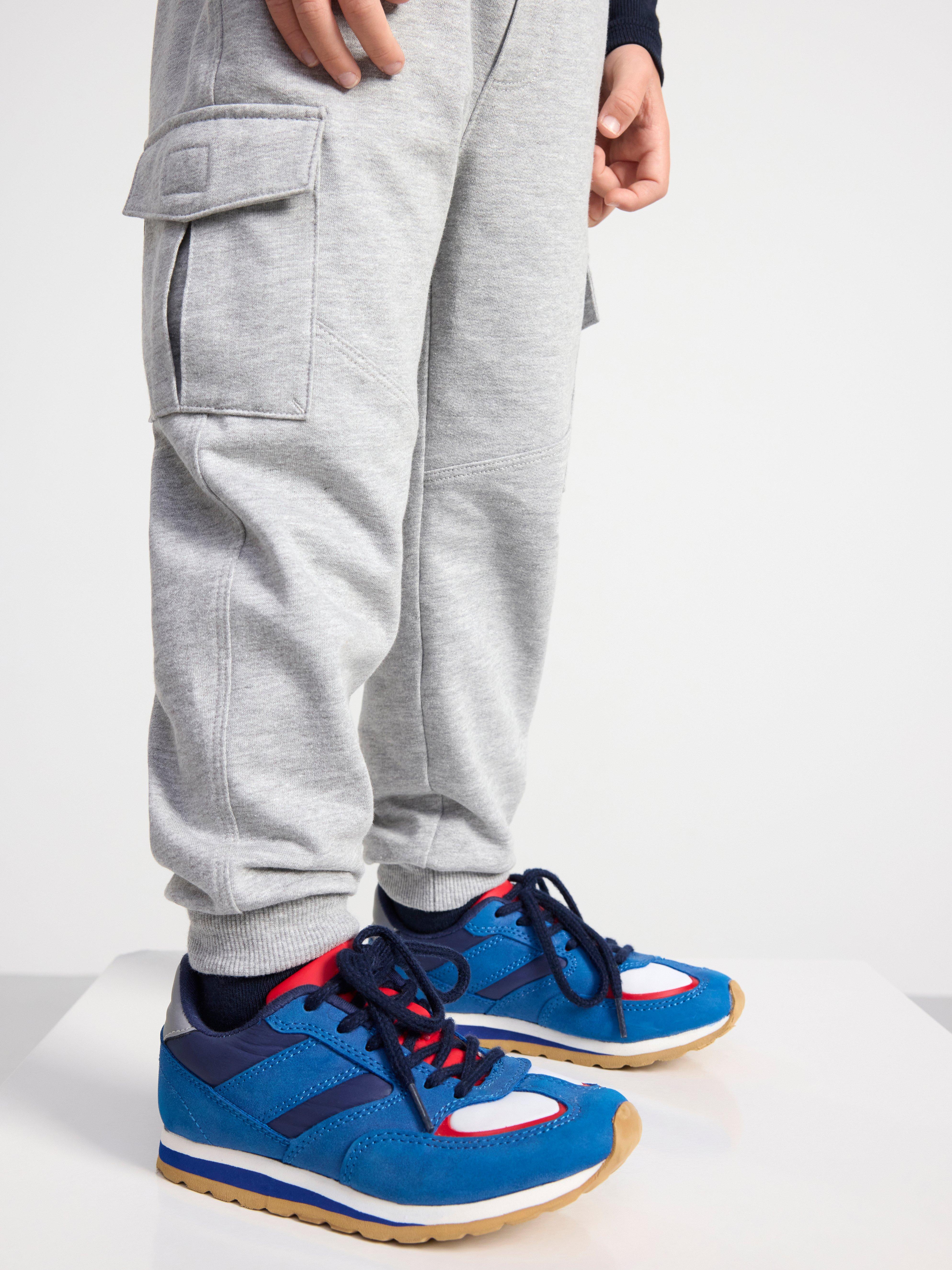 Joggers with brushed inside Grey Melange