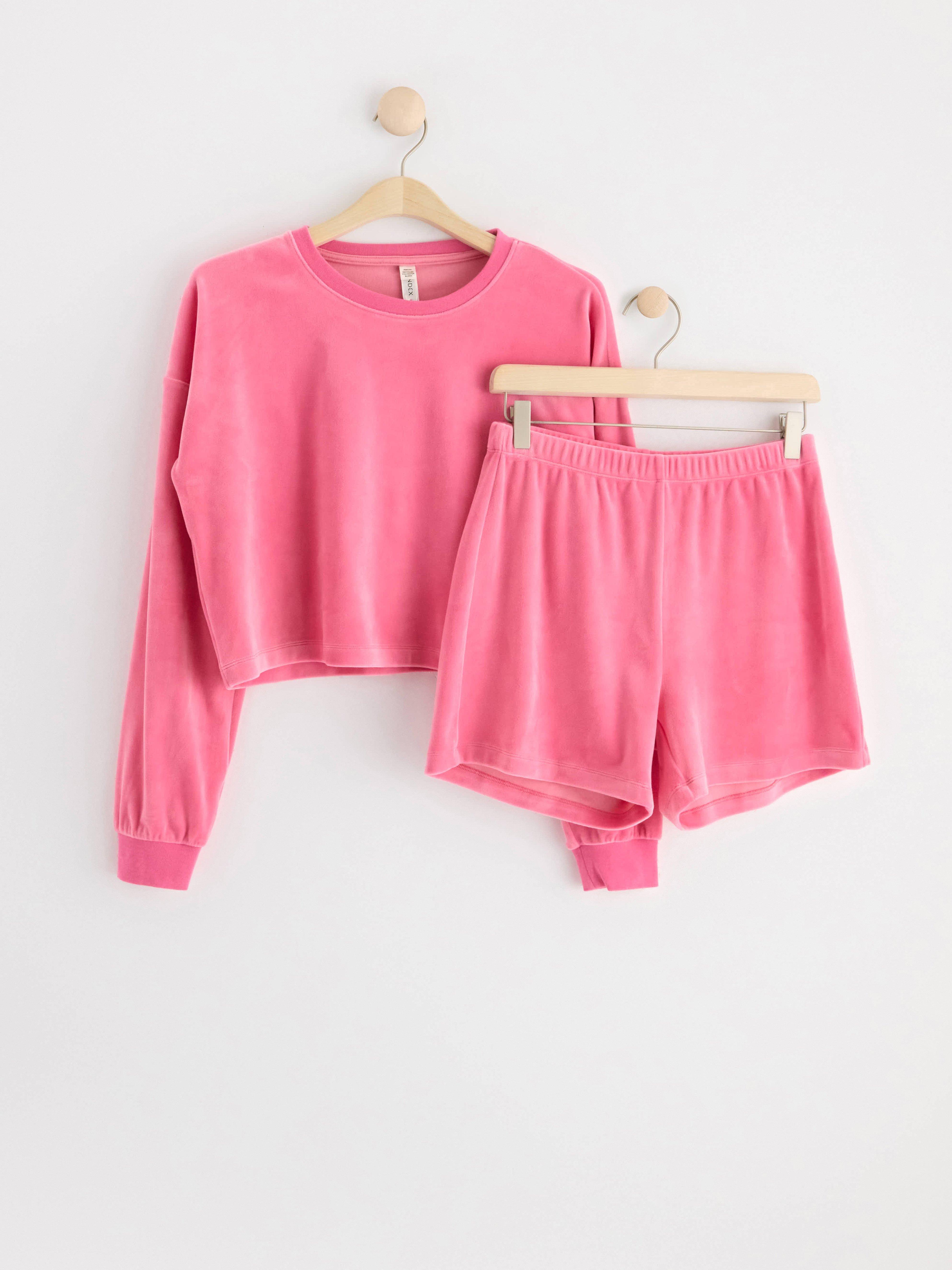 Velour pyjama set Pink