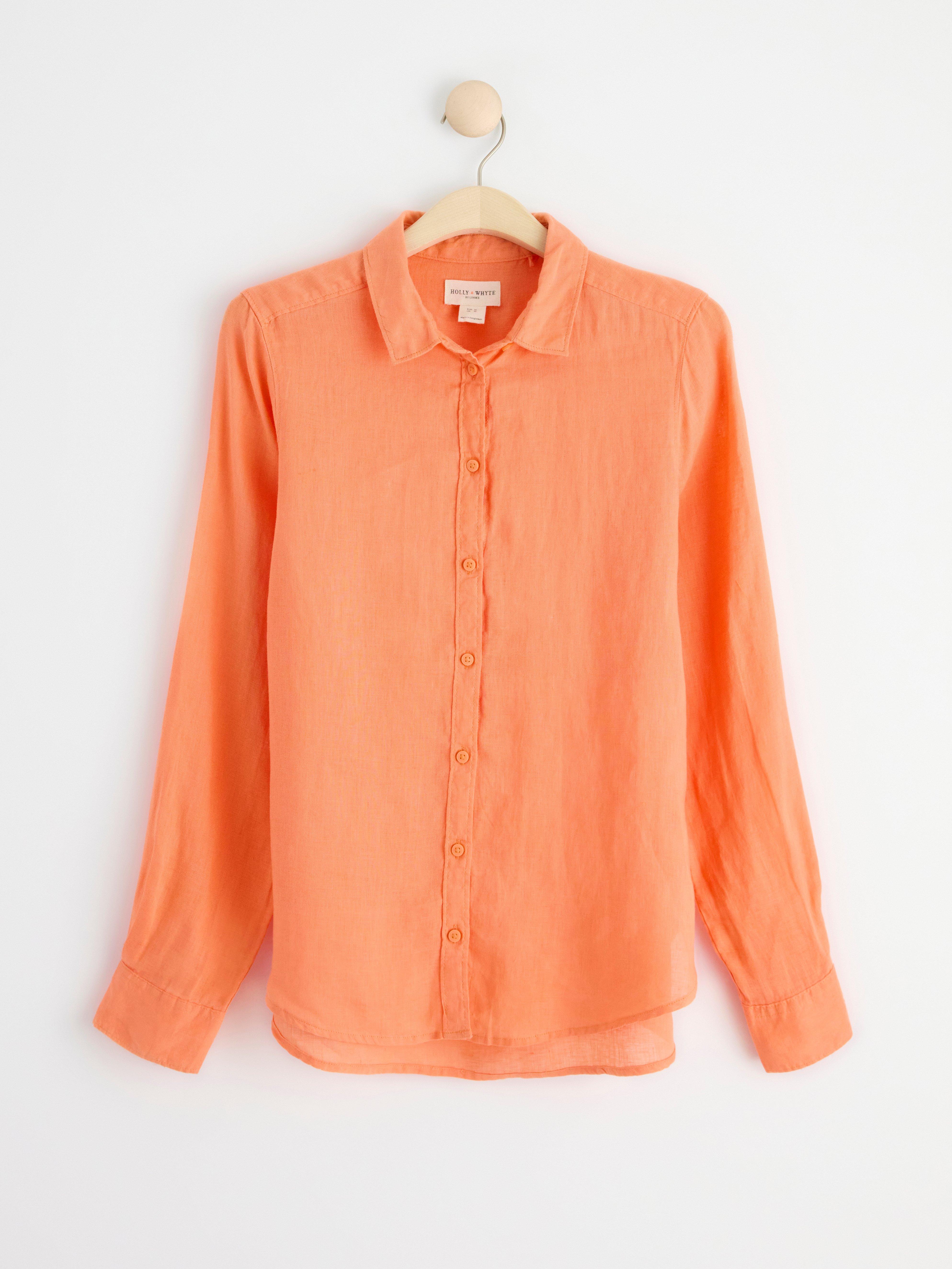 Linen shirt Light Orange