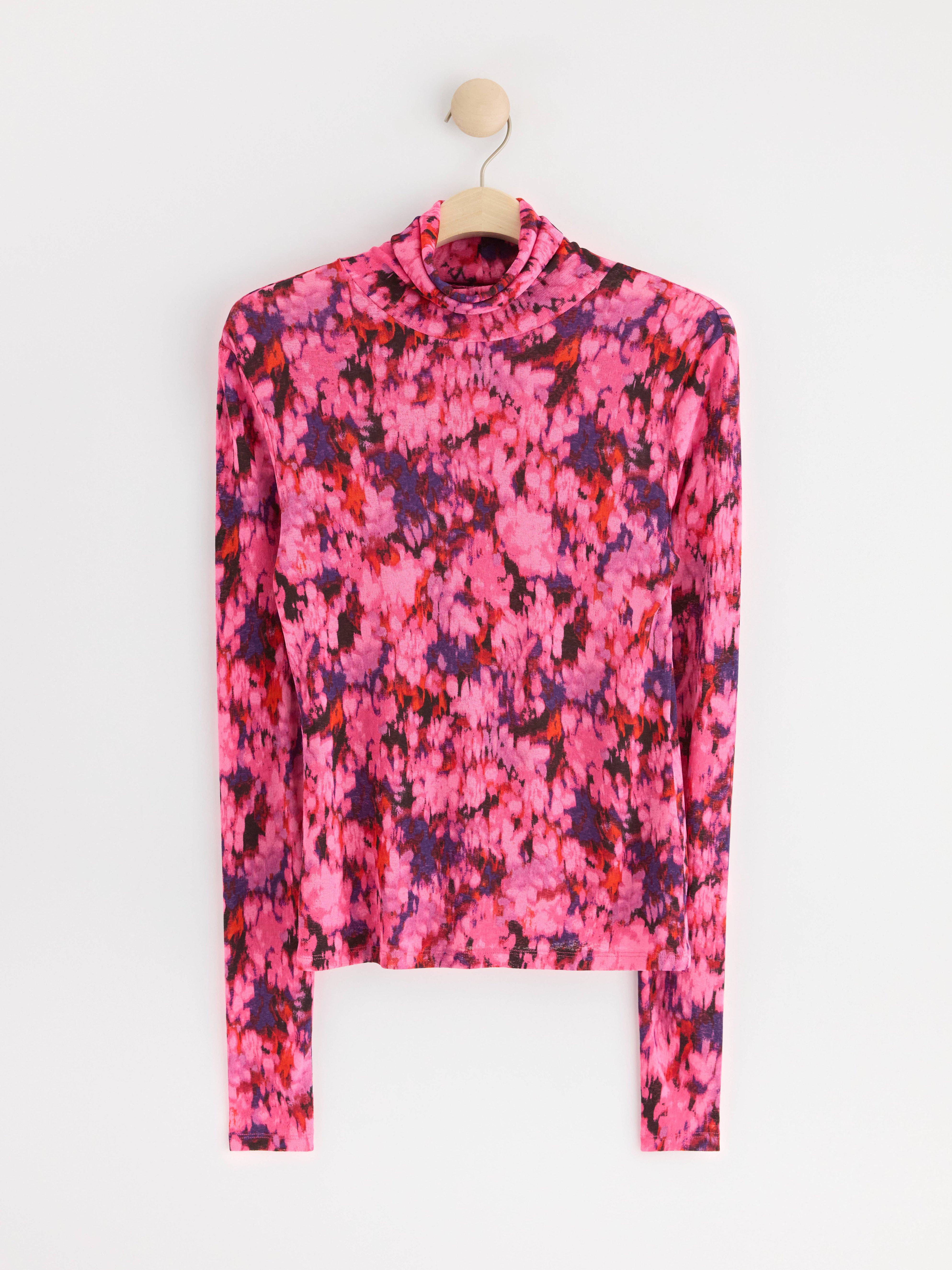 Turtle neck top Dark Pink