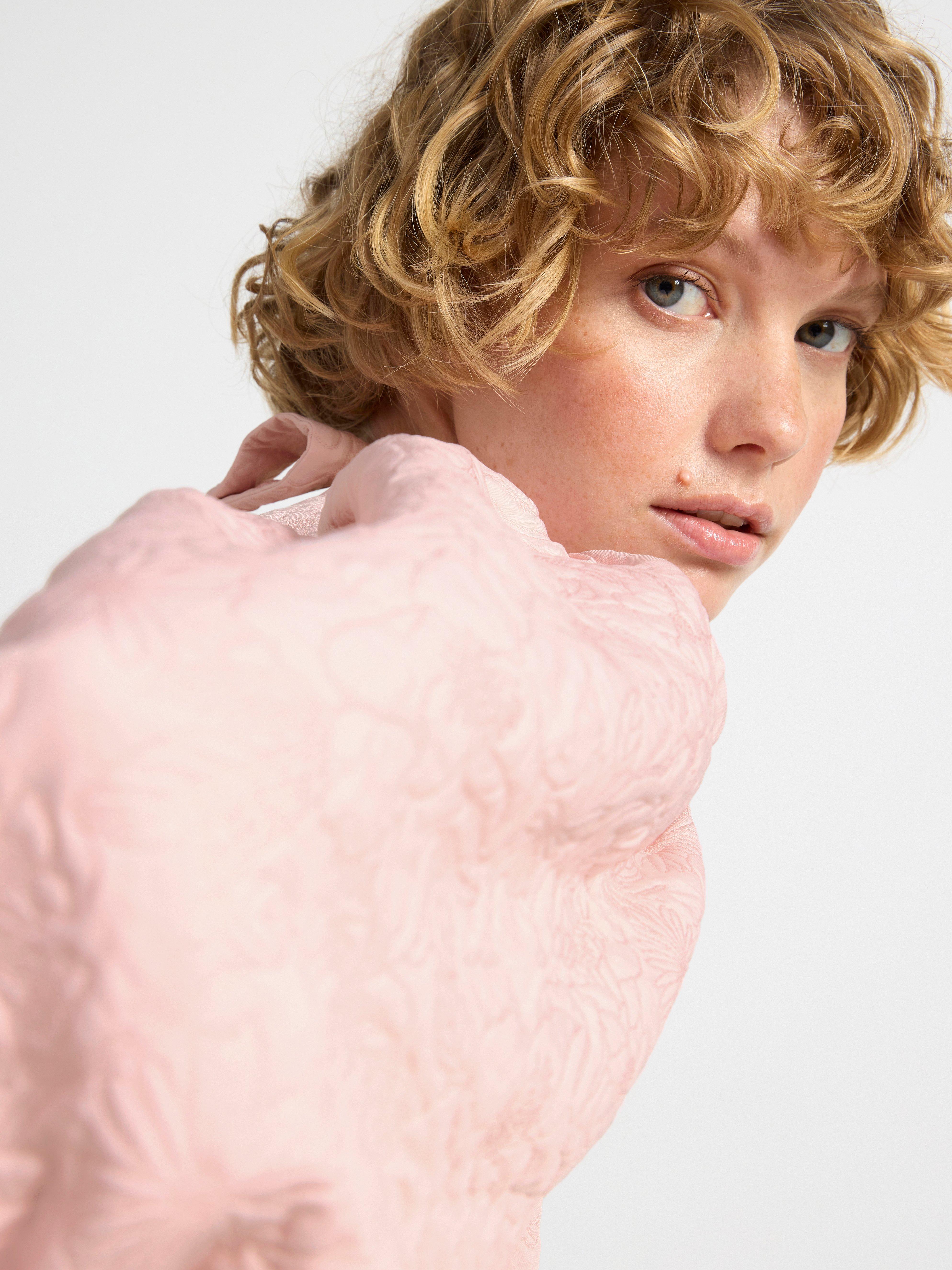 Blouse with puff sleeves Light Pink