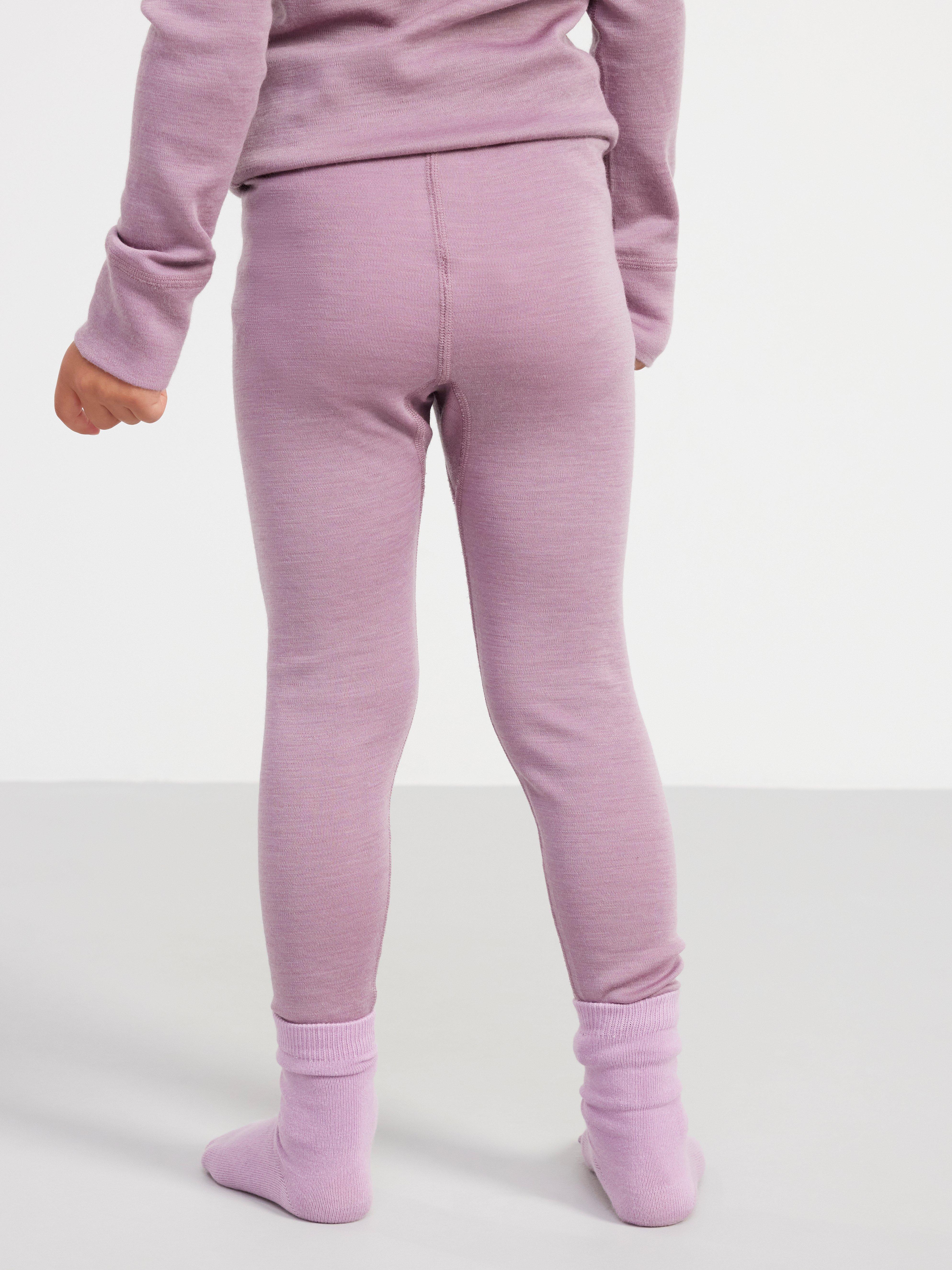 FIX Merino wool long johns light dusty lilac