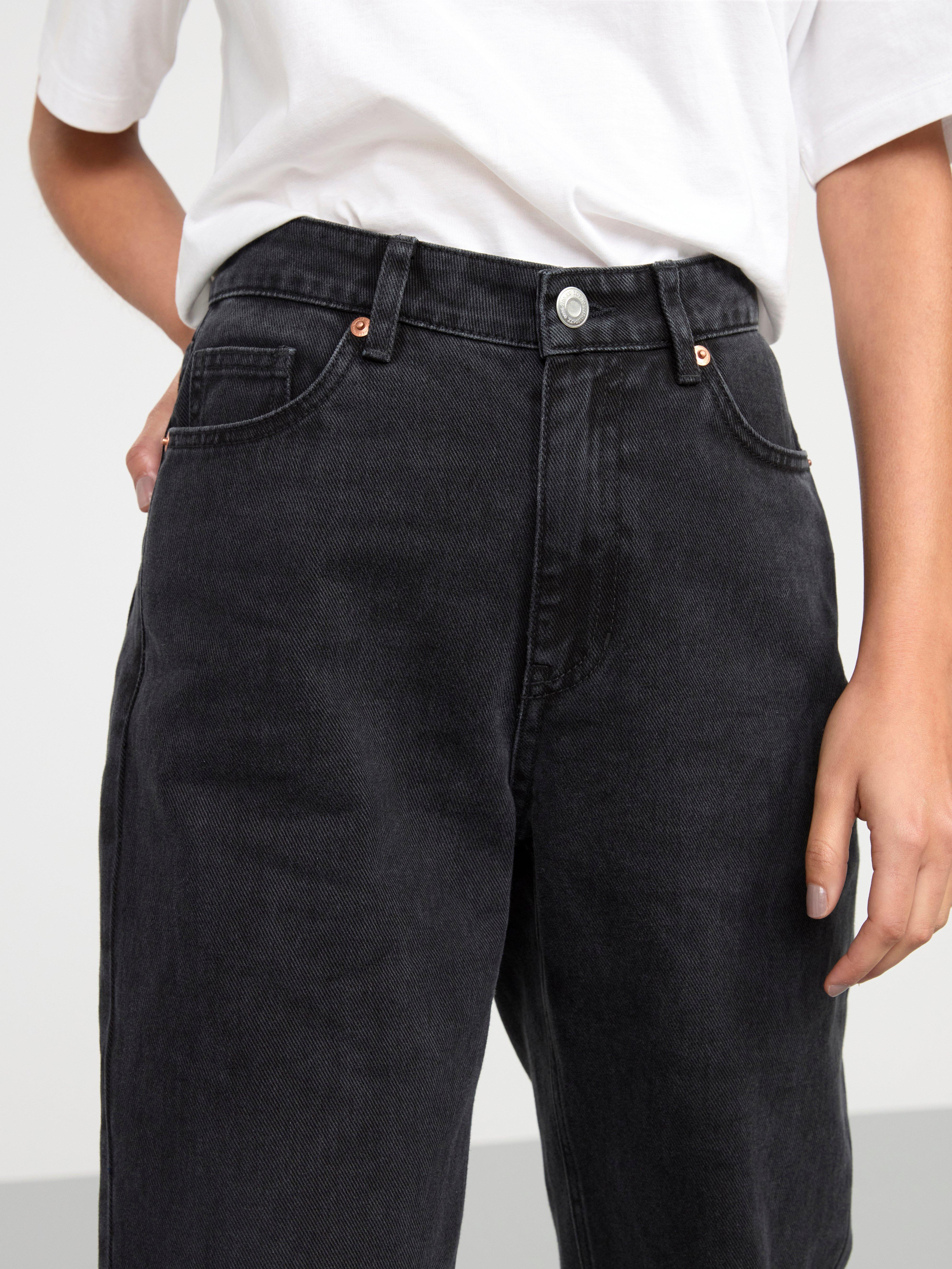 BETTY High waist straight jeans Black