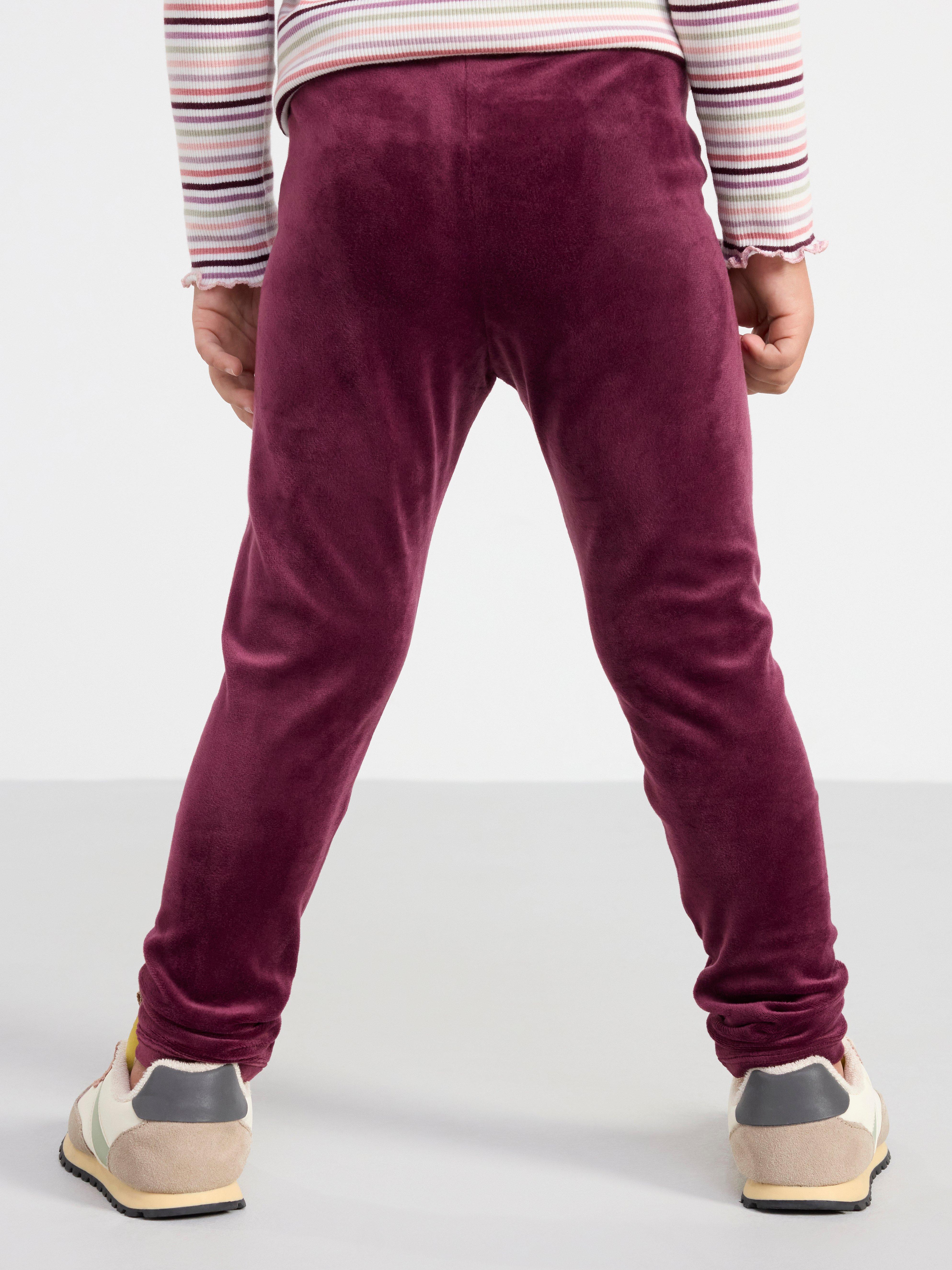 Velour leggings Dark Lilac