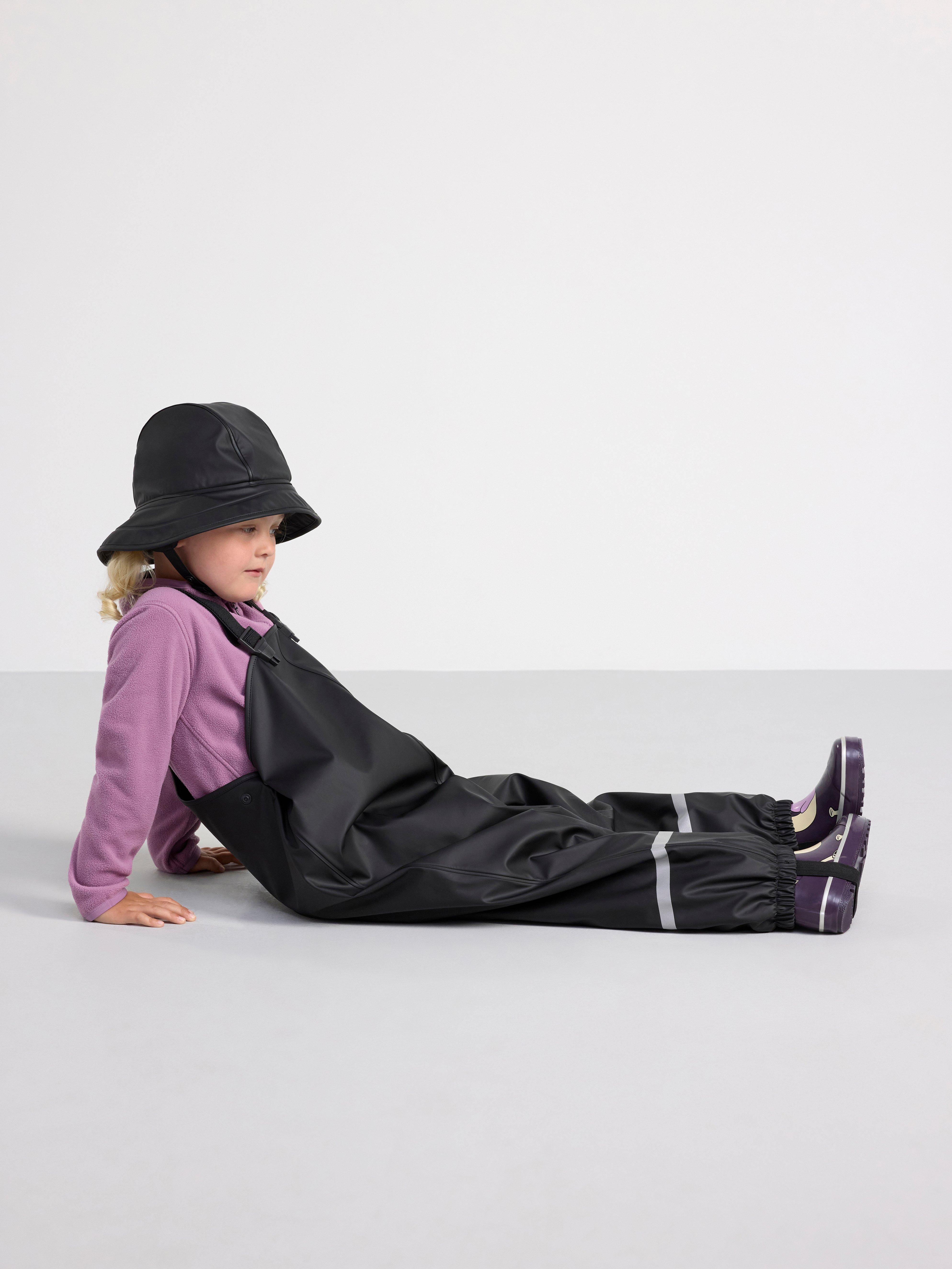 FIX Rain trousers with fleece lining Black