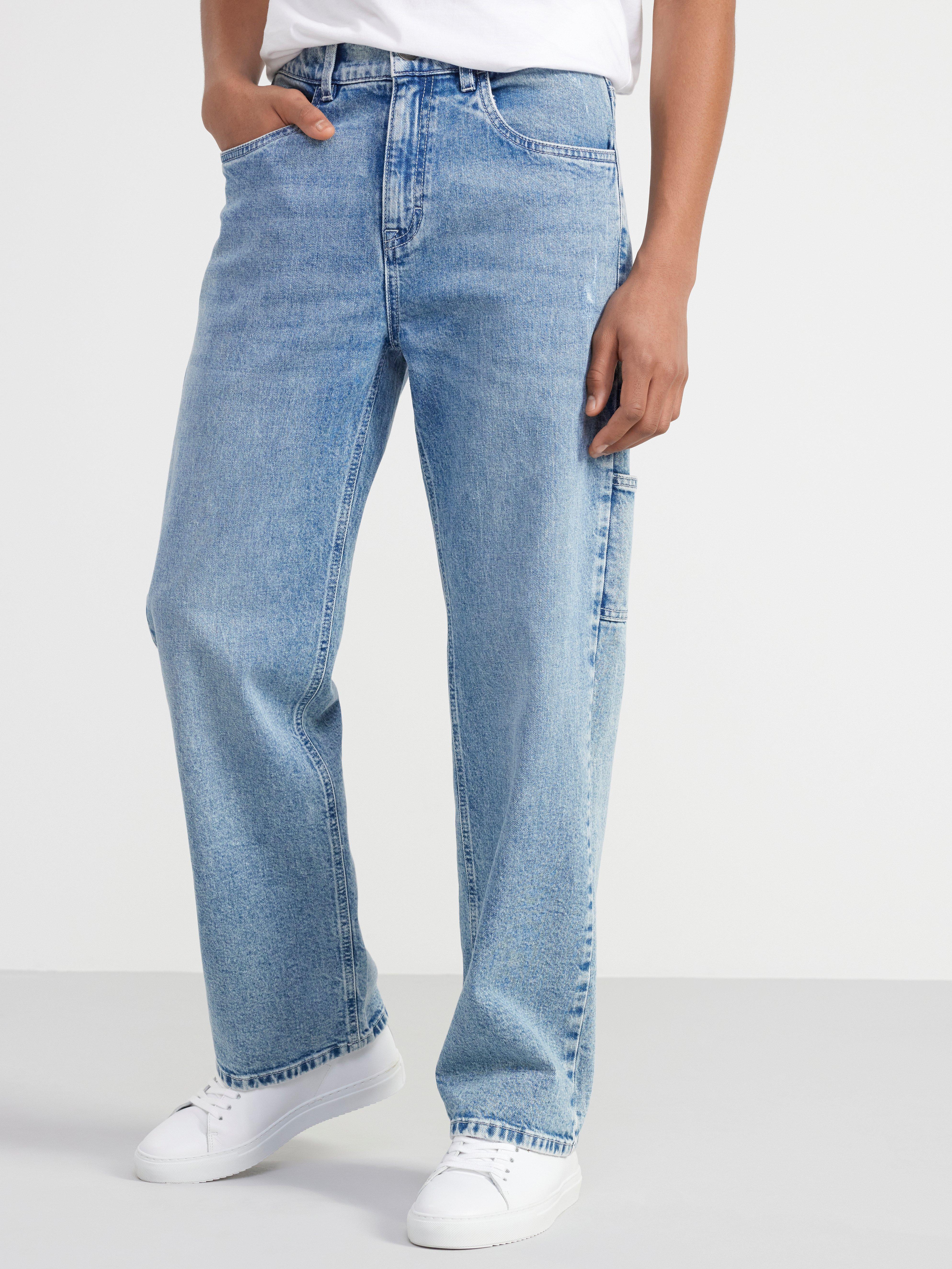 VIDAR Wide straight leg regular waist jeans Denim