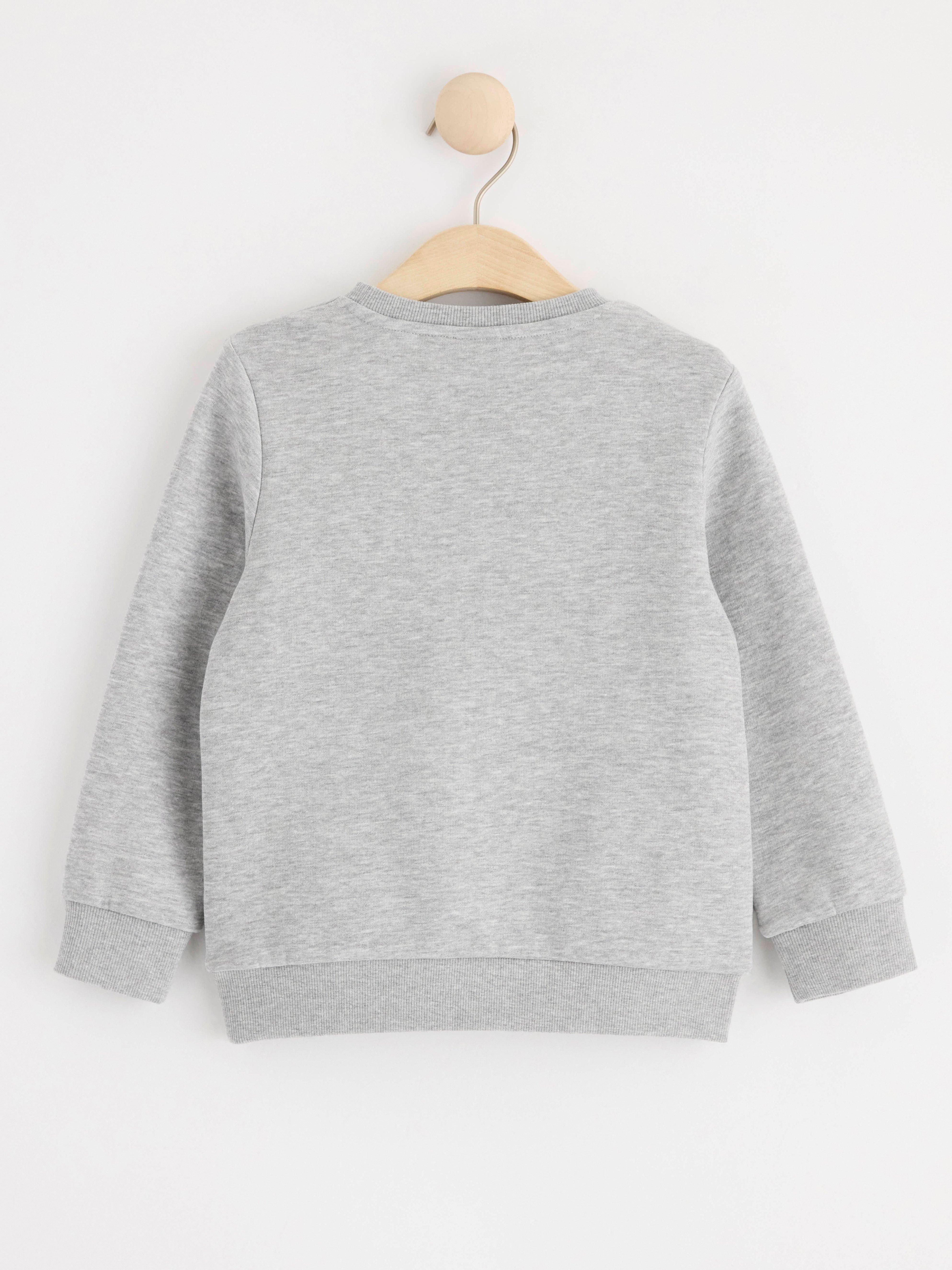 Sweatshirt with brushed inside Grey Melange