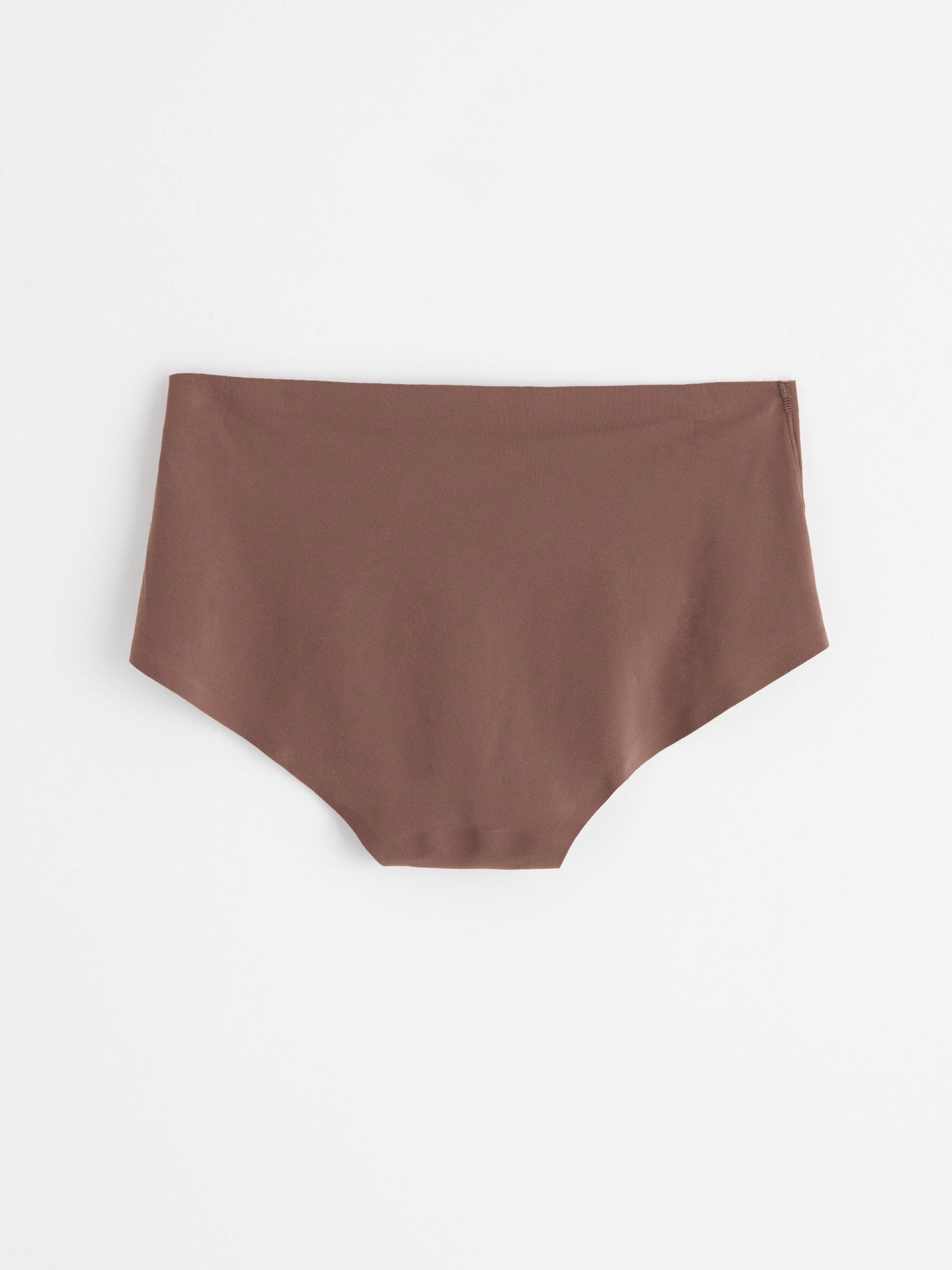 Invisible regular waist brief Dark Dusty Brown