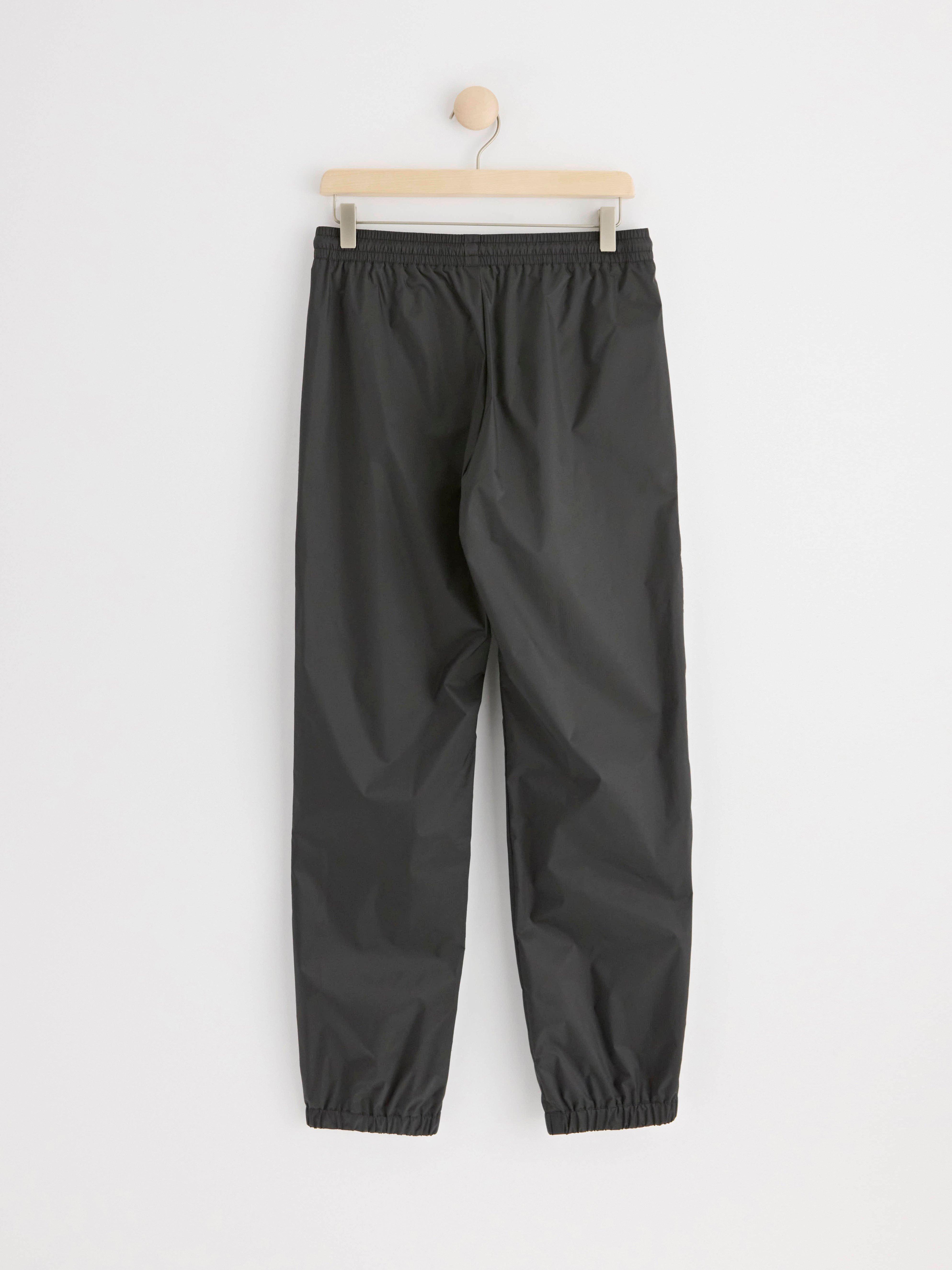 Lightweight waterproof shell trousers Black