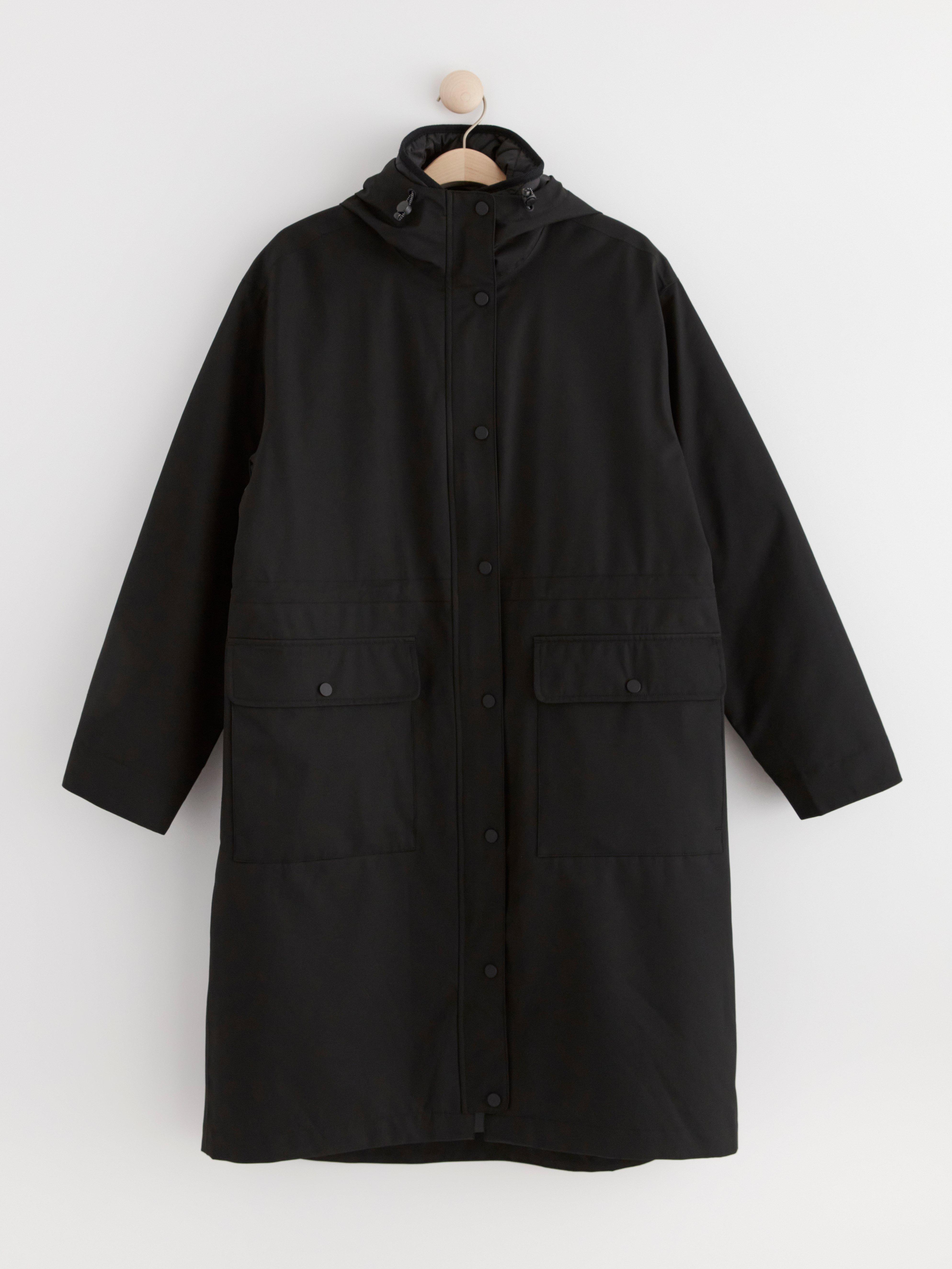 Waterproof parka with inner jacket Black
