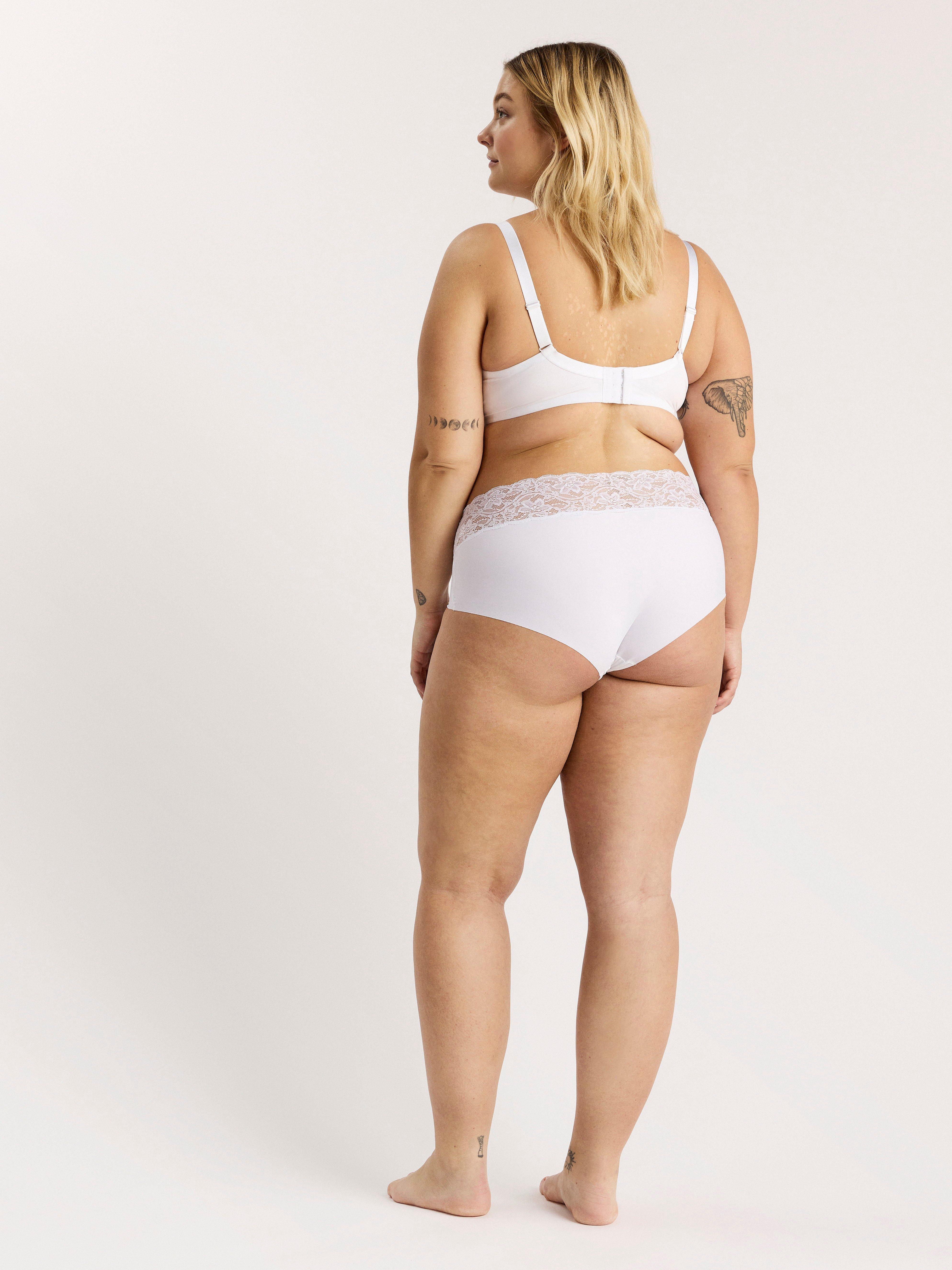 Akleja balconette bra with lace White