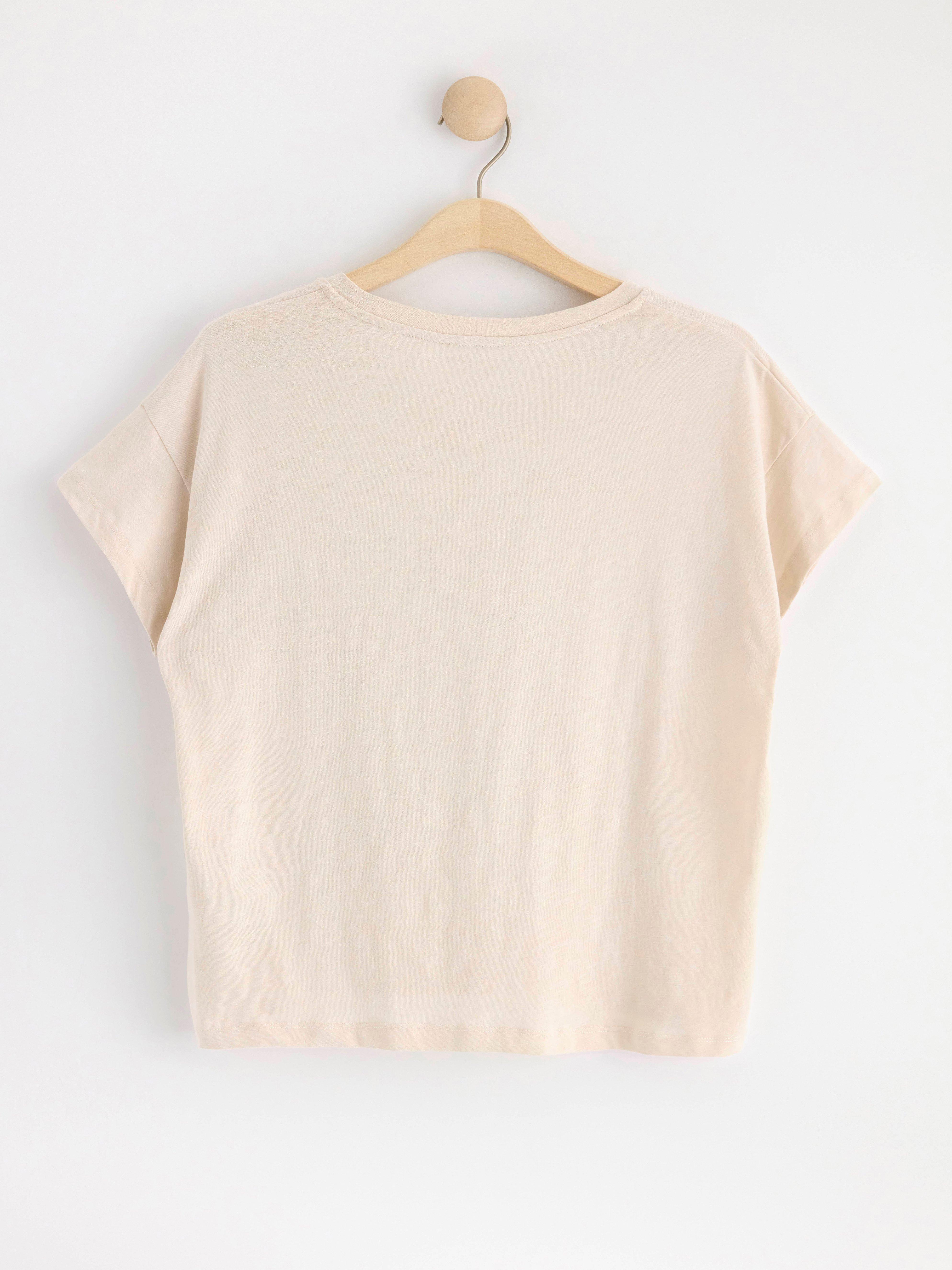 Cotton t-shirt Light Beige