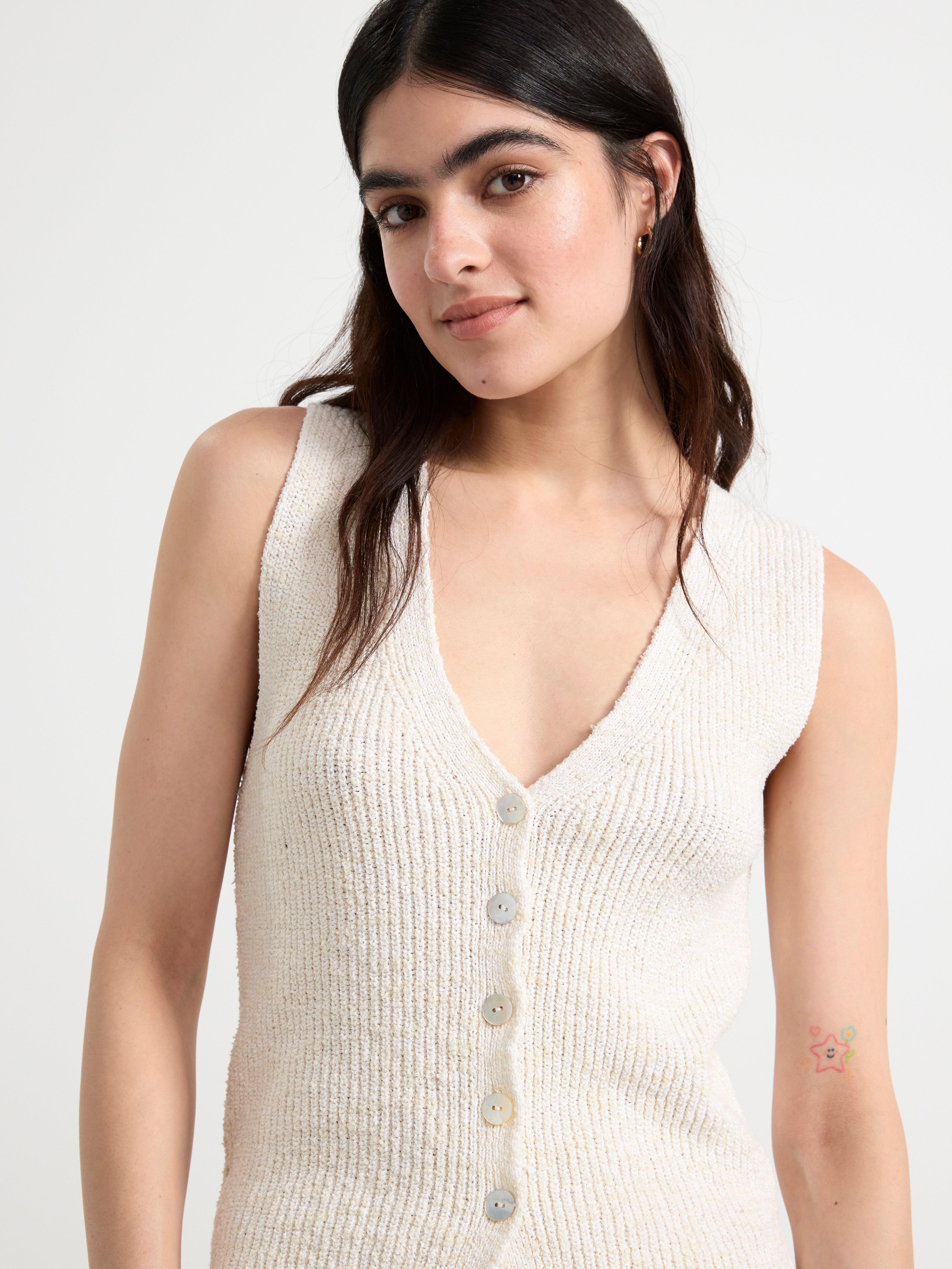 Knitted vest Off White
