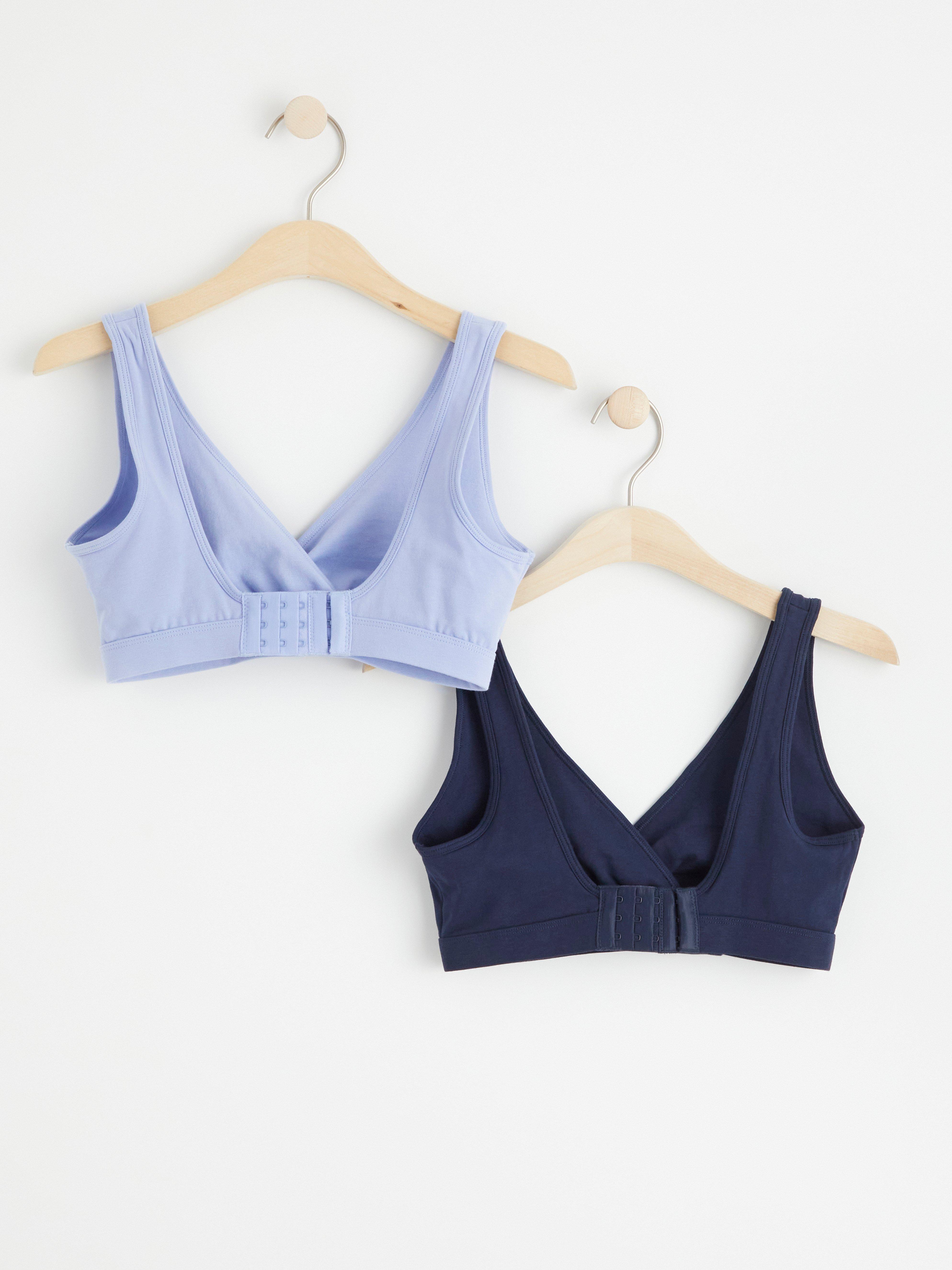 MOM 2-pack soft nursing top Light Blue