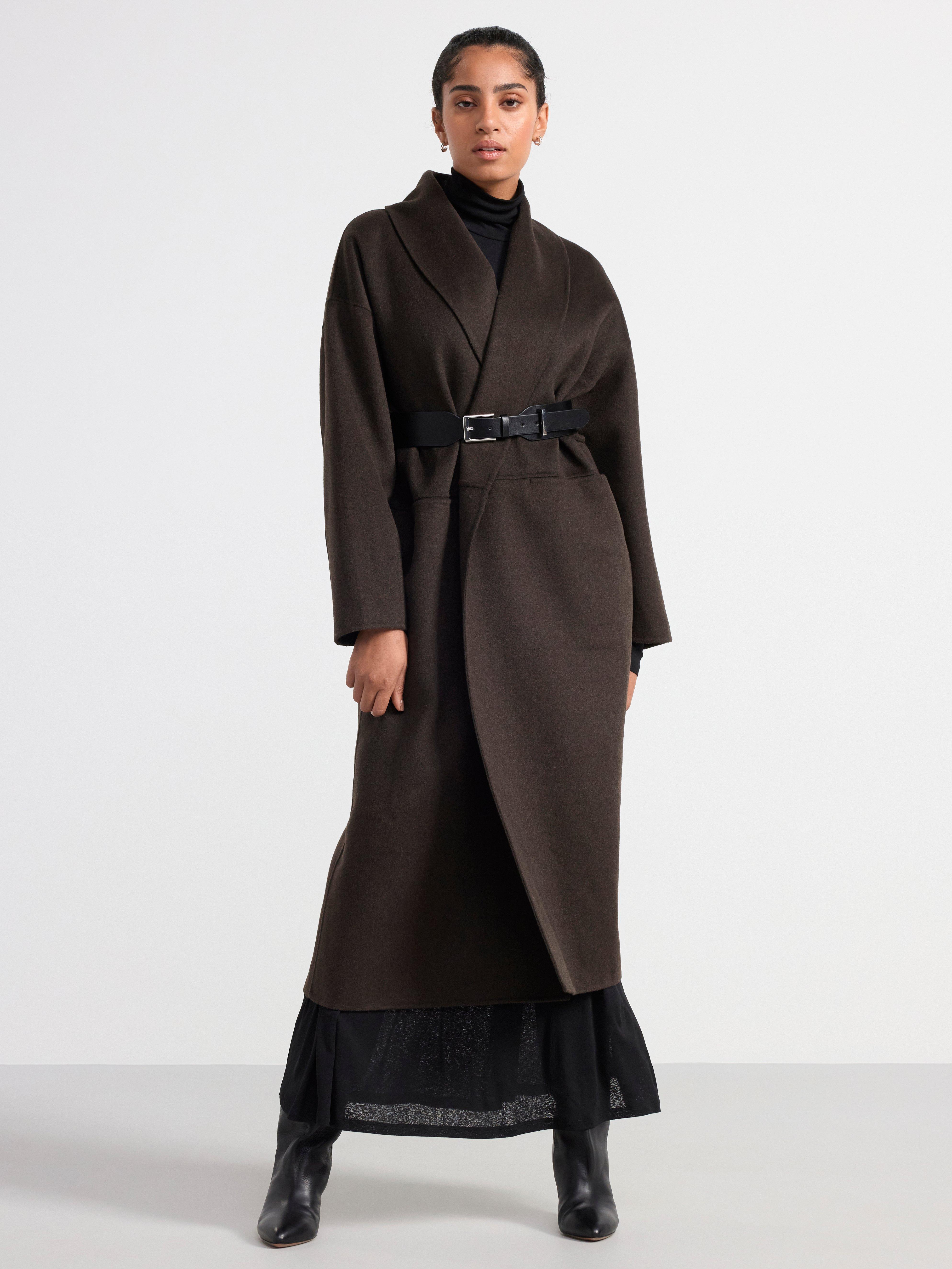 Long sleeve maxi dress Black