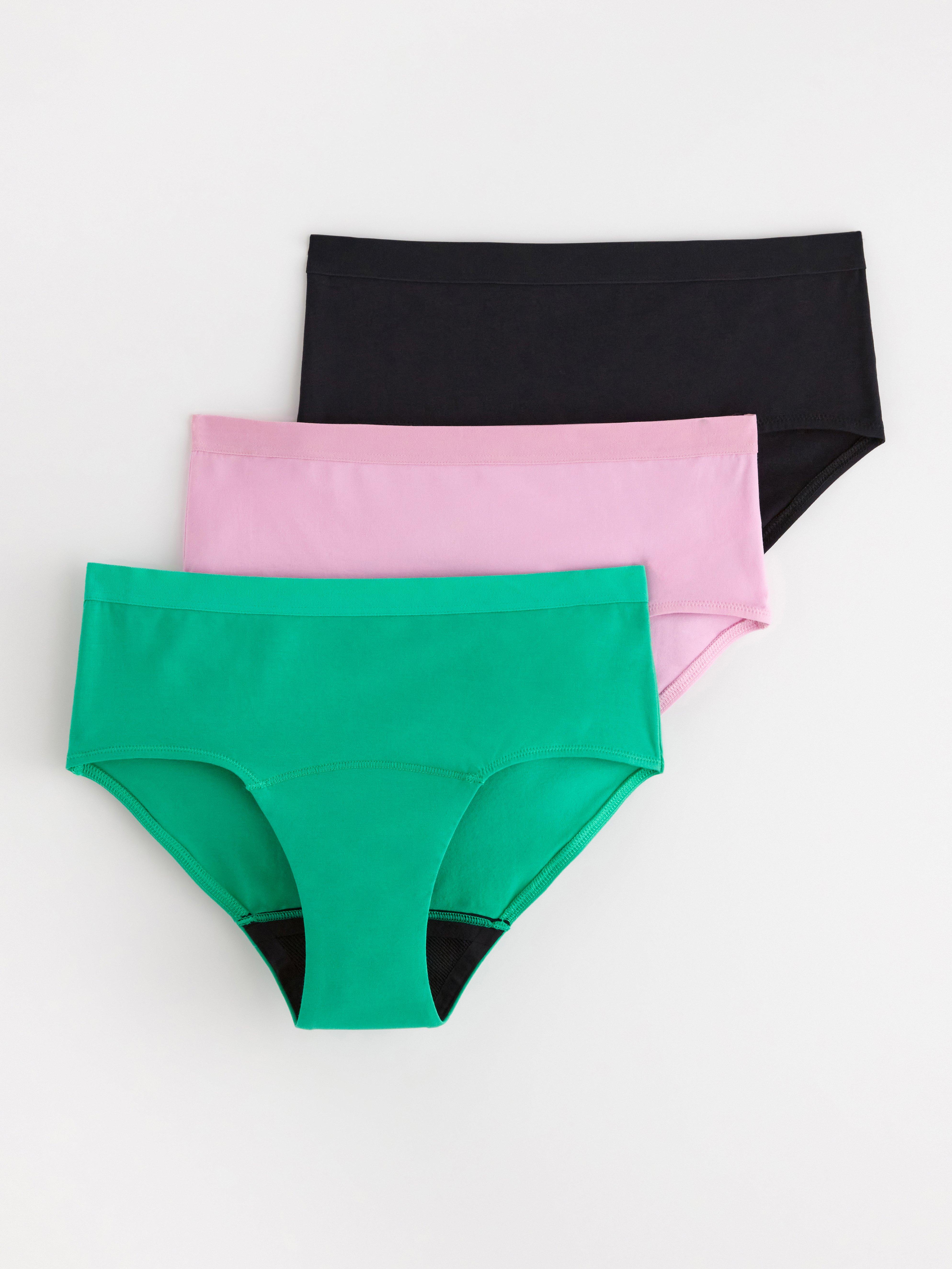 Engineered Teens Period Proof X 3 - Period Panty Mid-High Absorbency Green