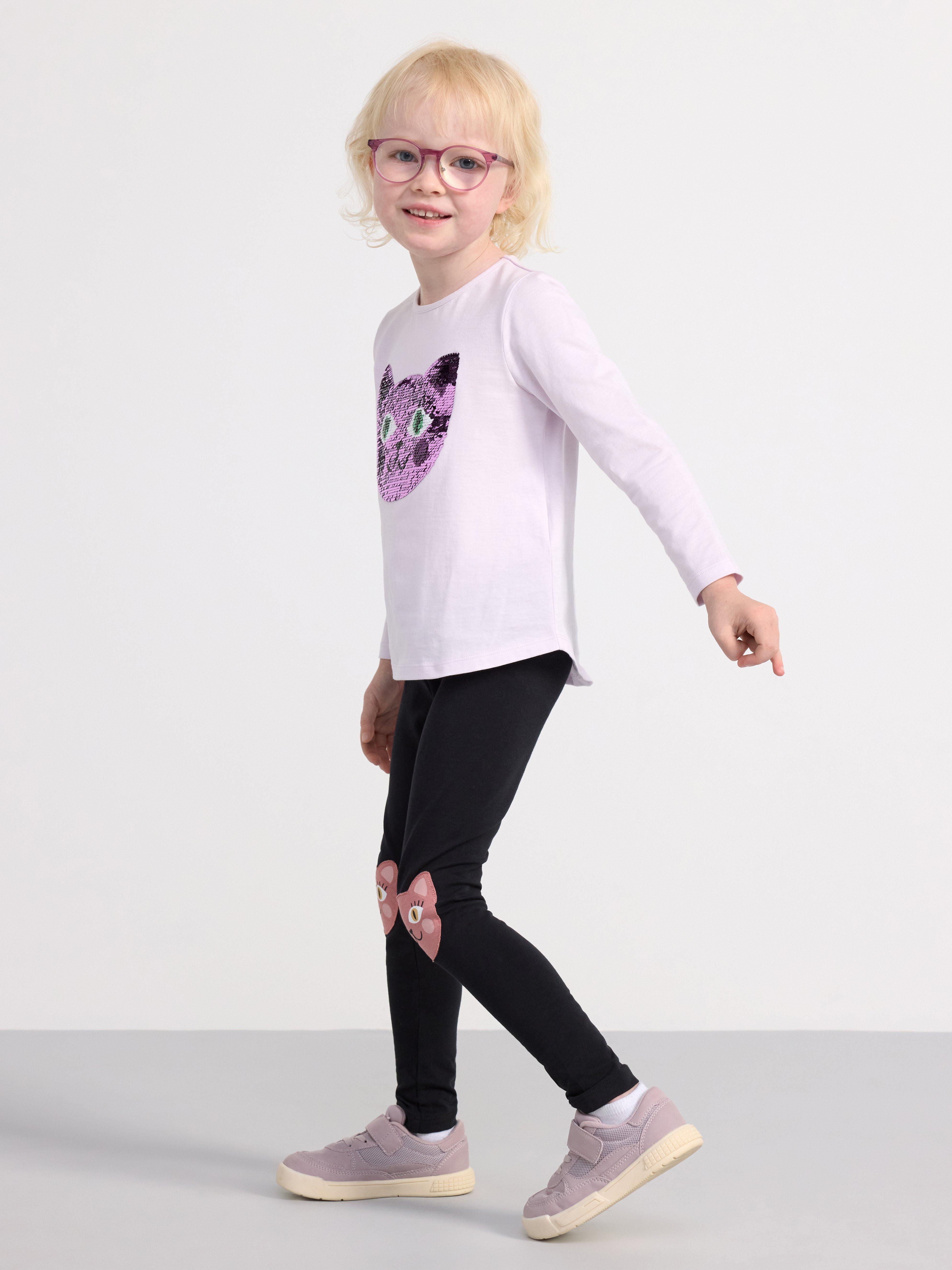 Leggings with cats Off black
