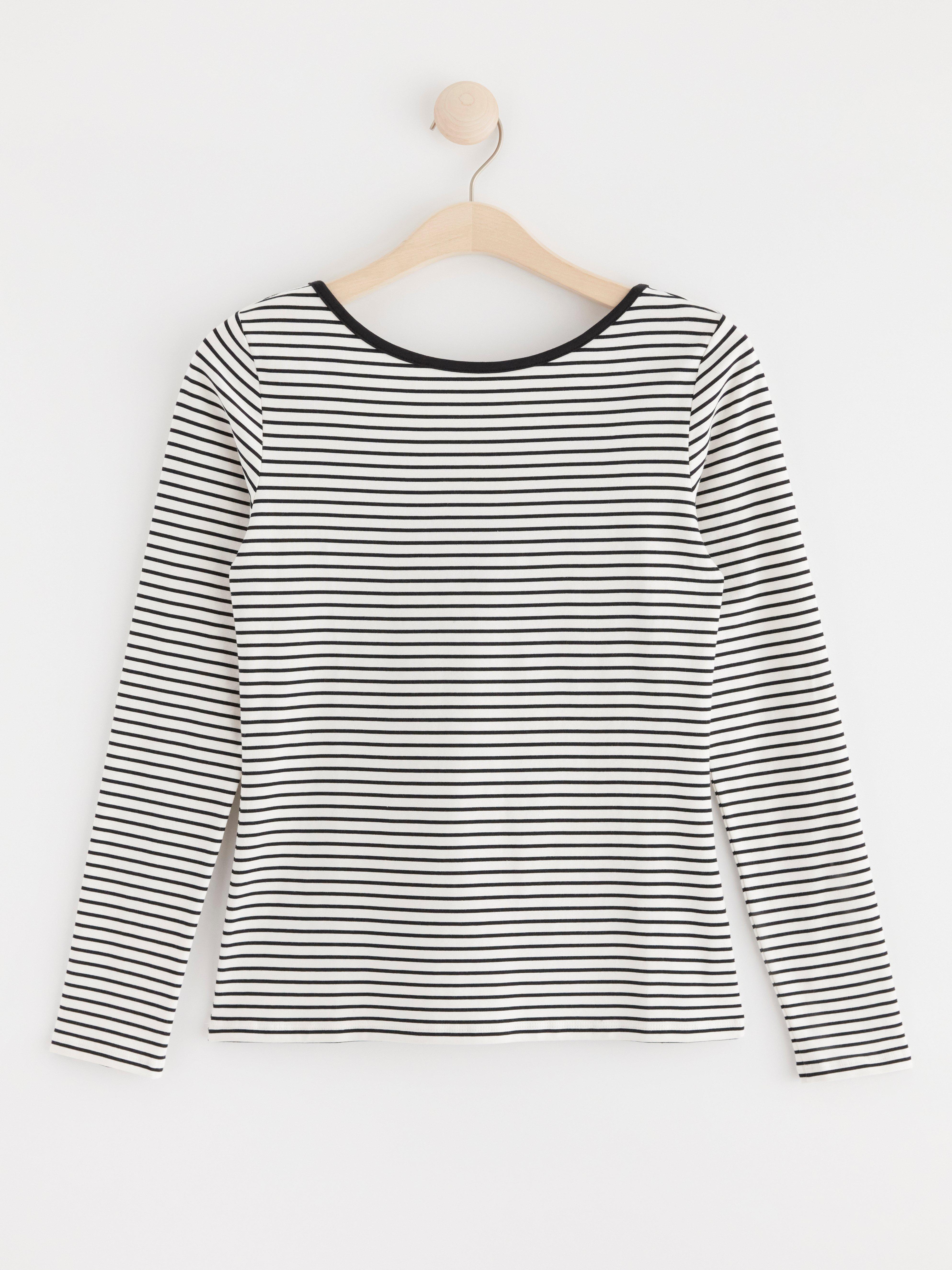 Top with stripes Light White