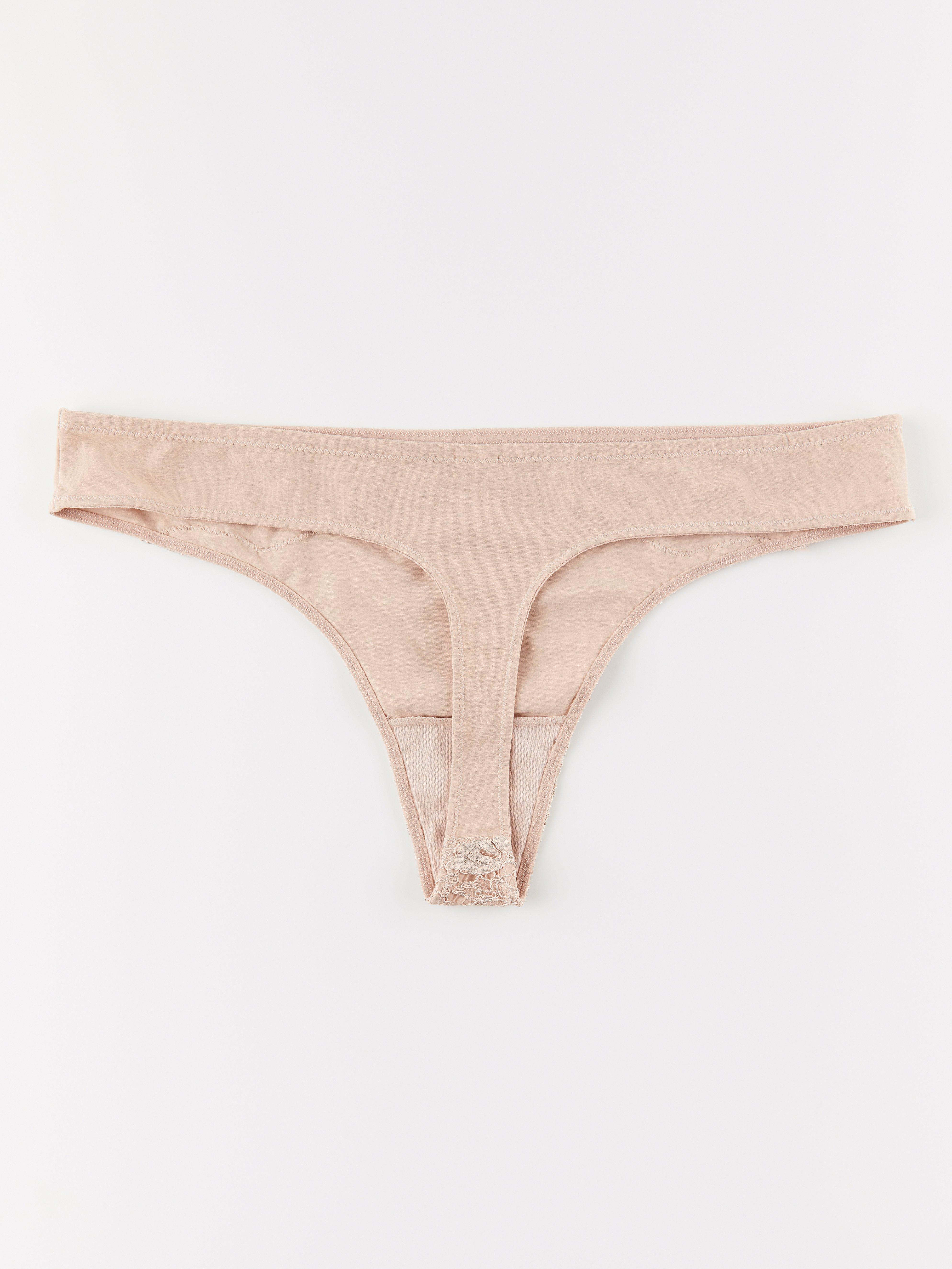 Thong low Beige