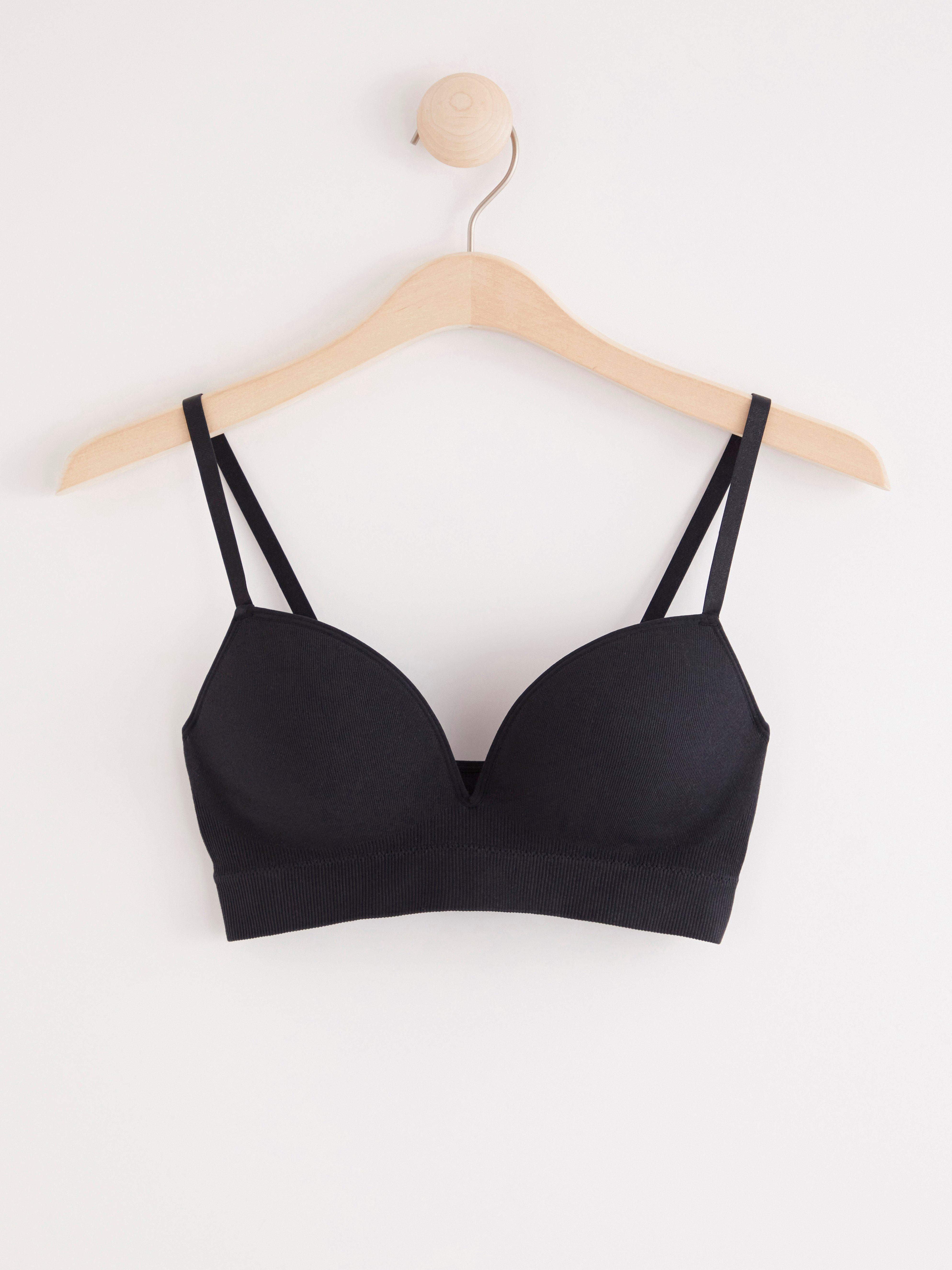 Seamless push-up bra Black