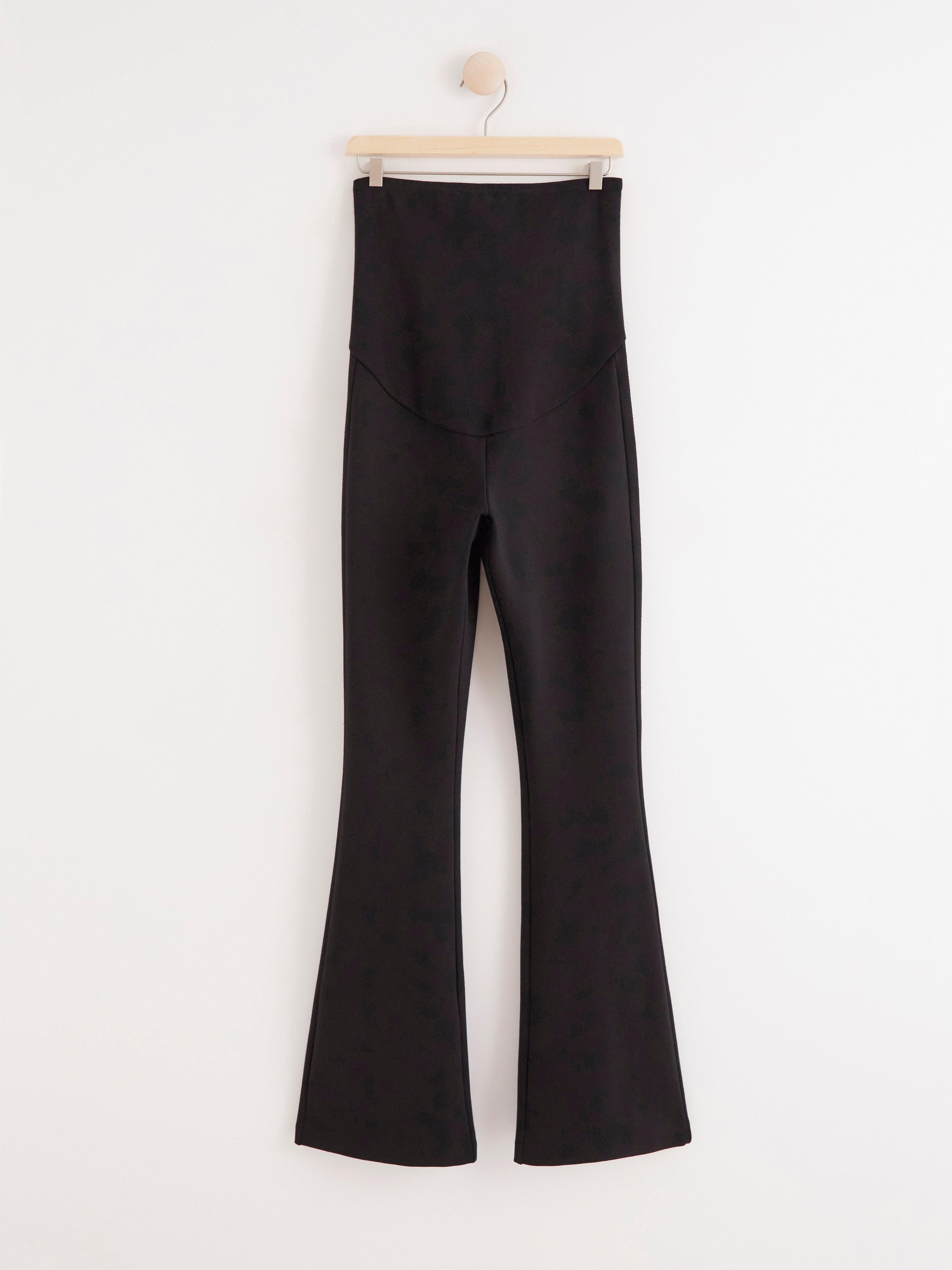 MOM Flared punto leggings Black