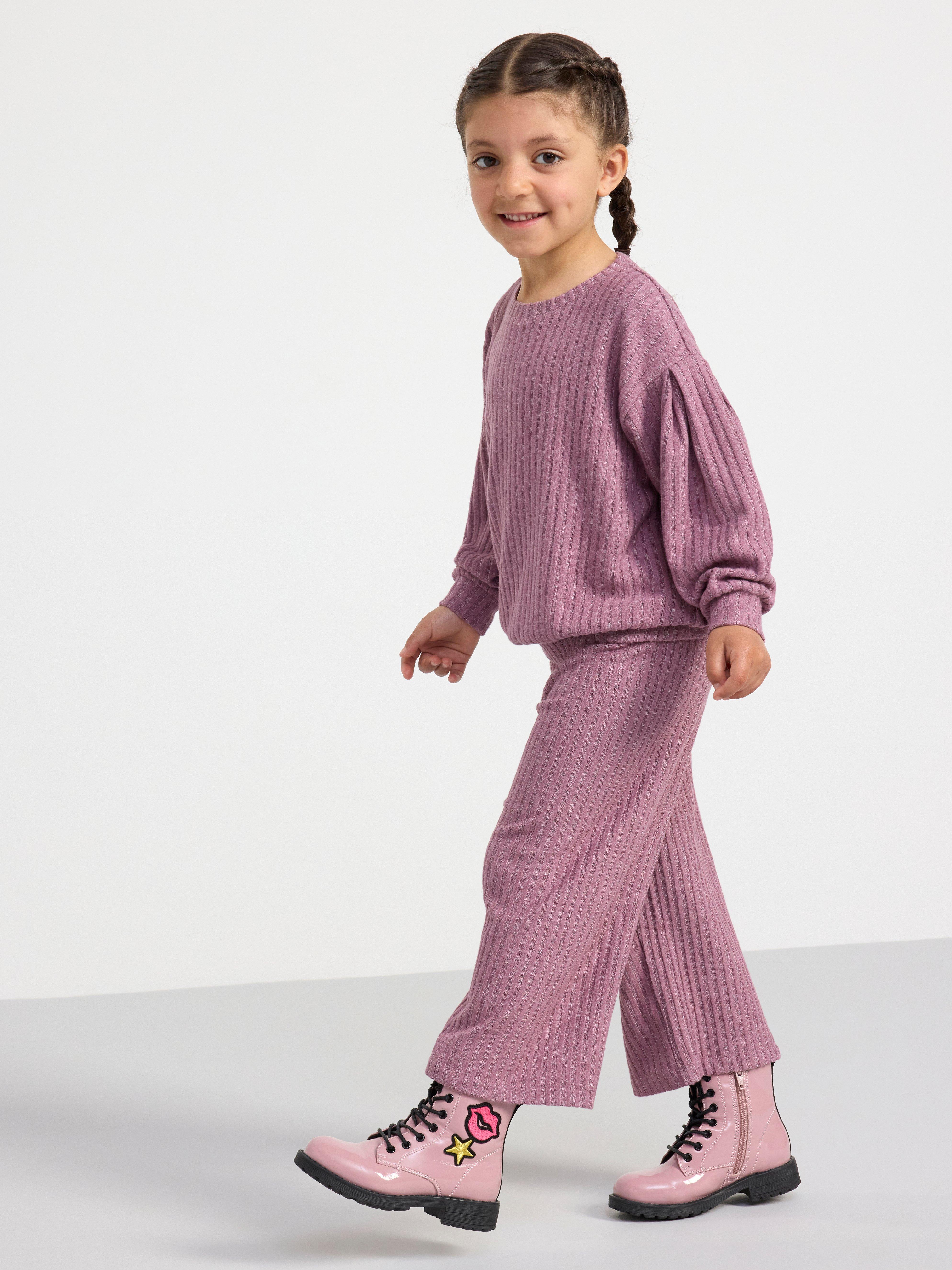 Ribbed long sleeve jumper Dusty Lilac