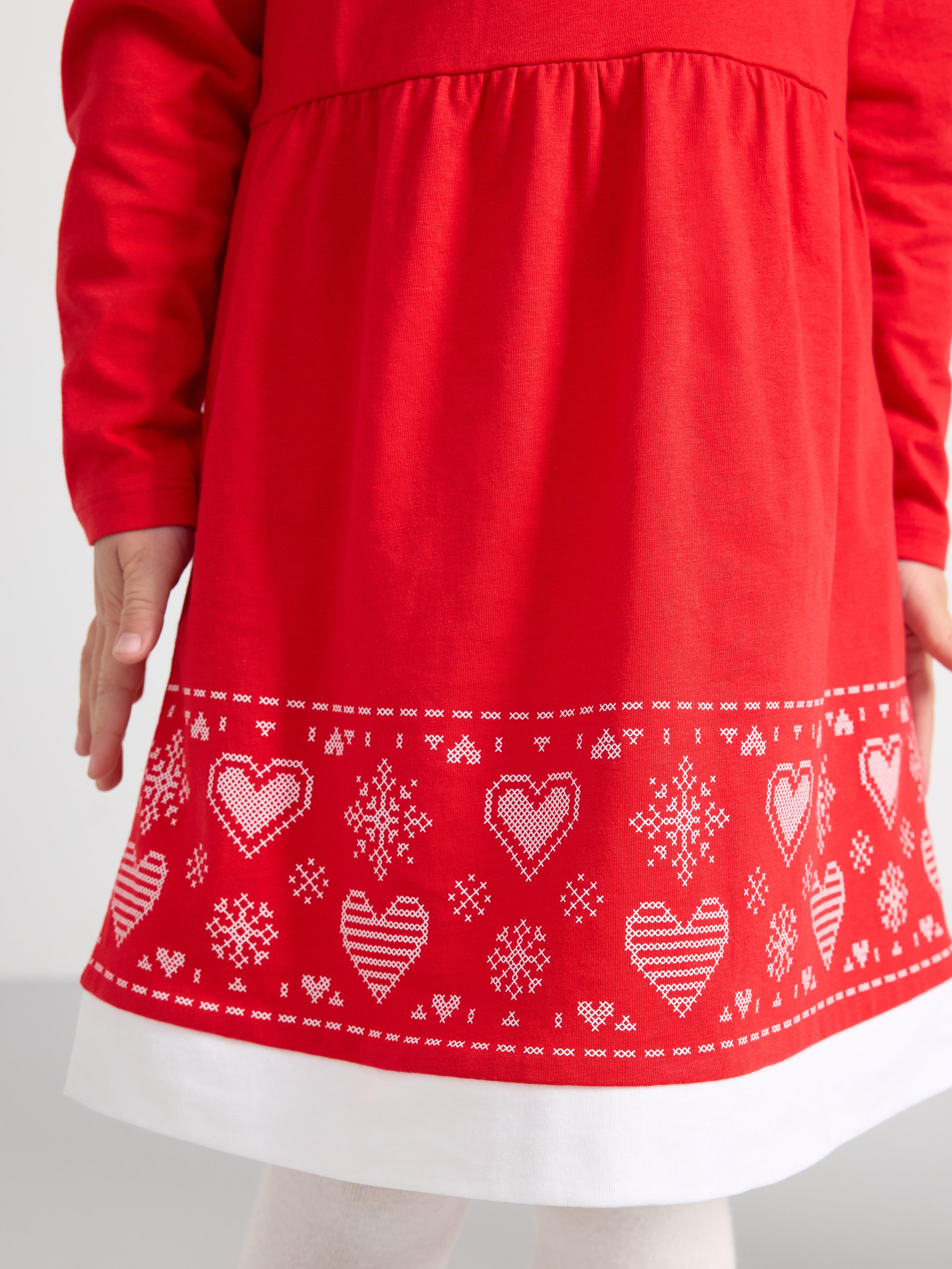 Gingerbread dress and headscarf Red