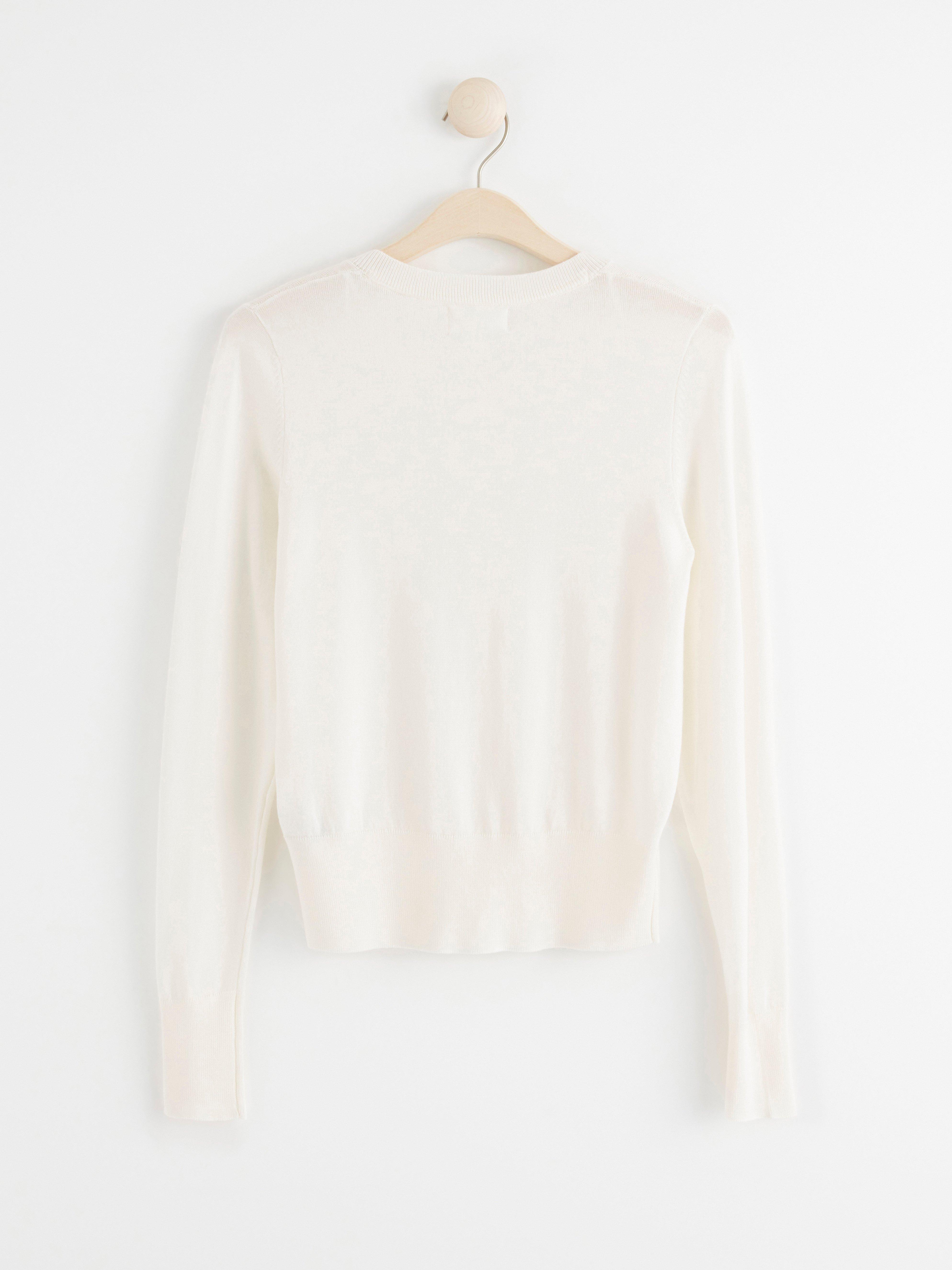 Fine-knit cardigan Off White