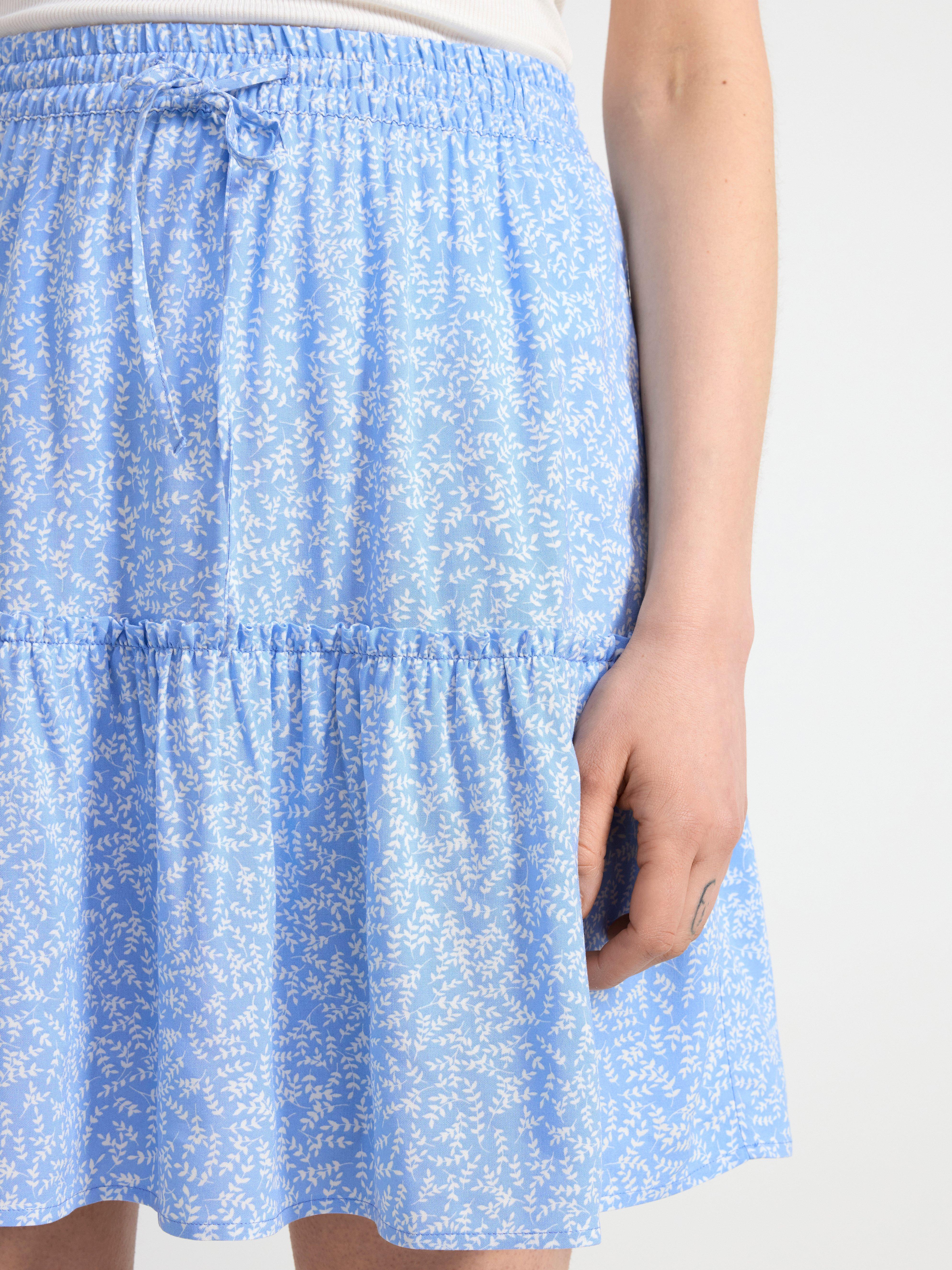 Patterned skirt Light Blue