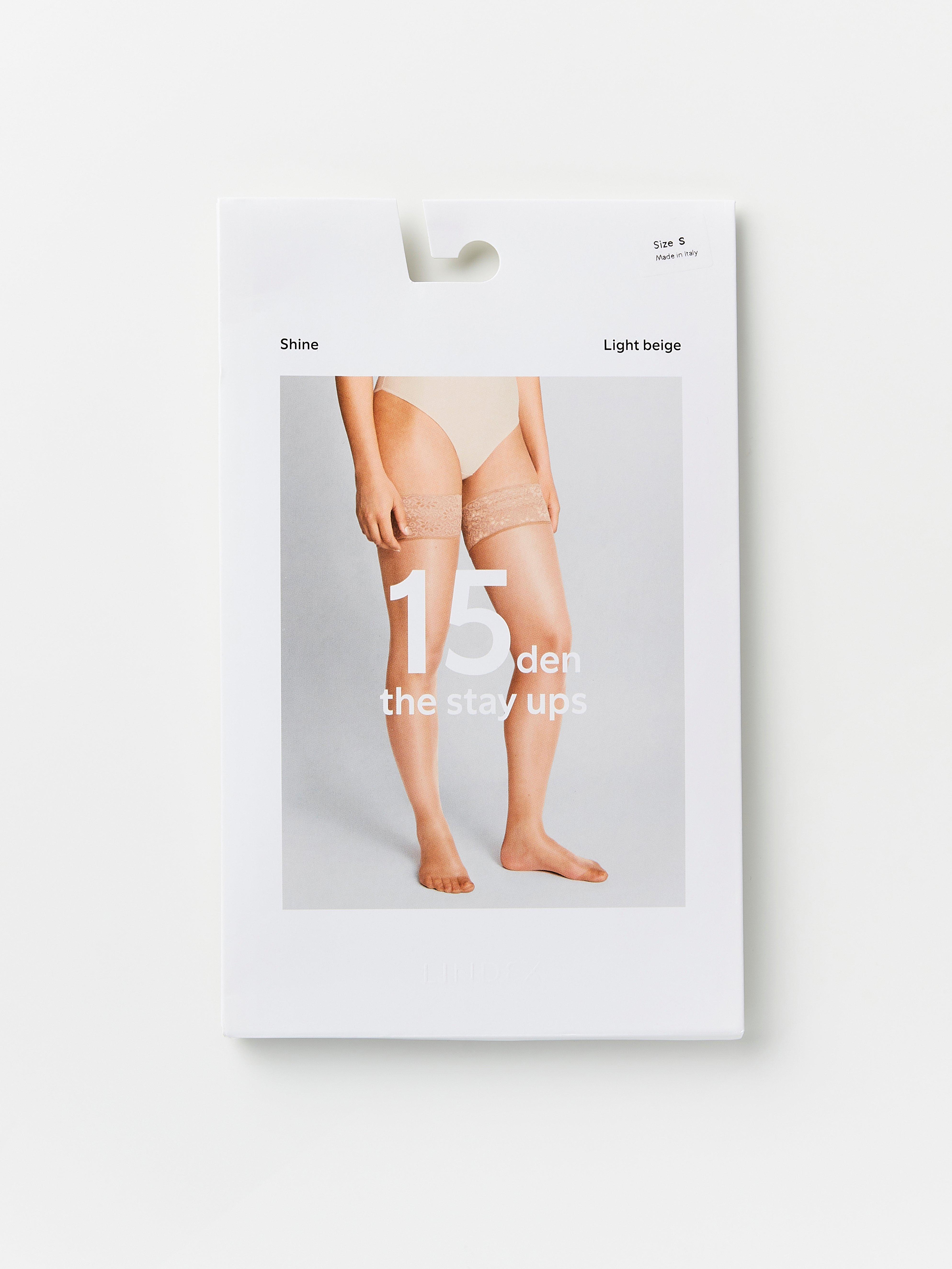 Stay ups 15 denier Light Beige