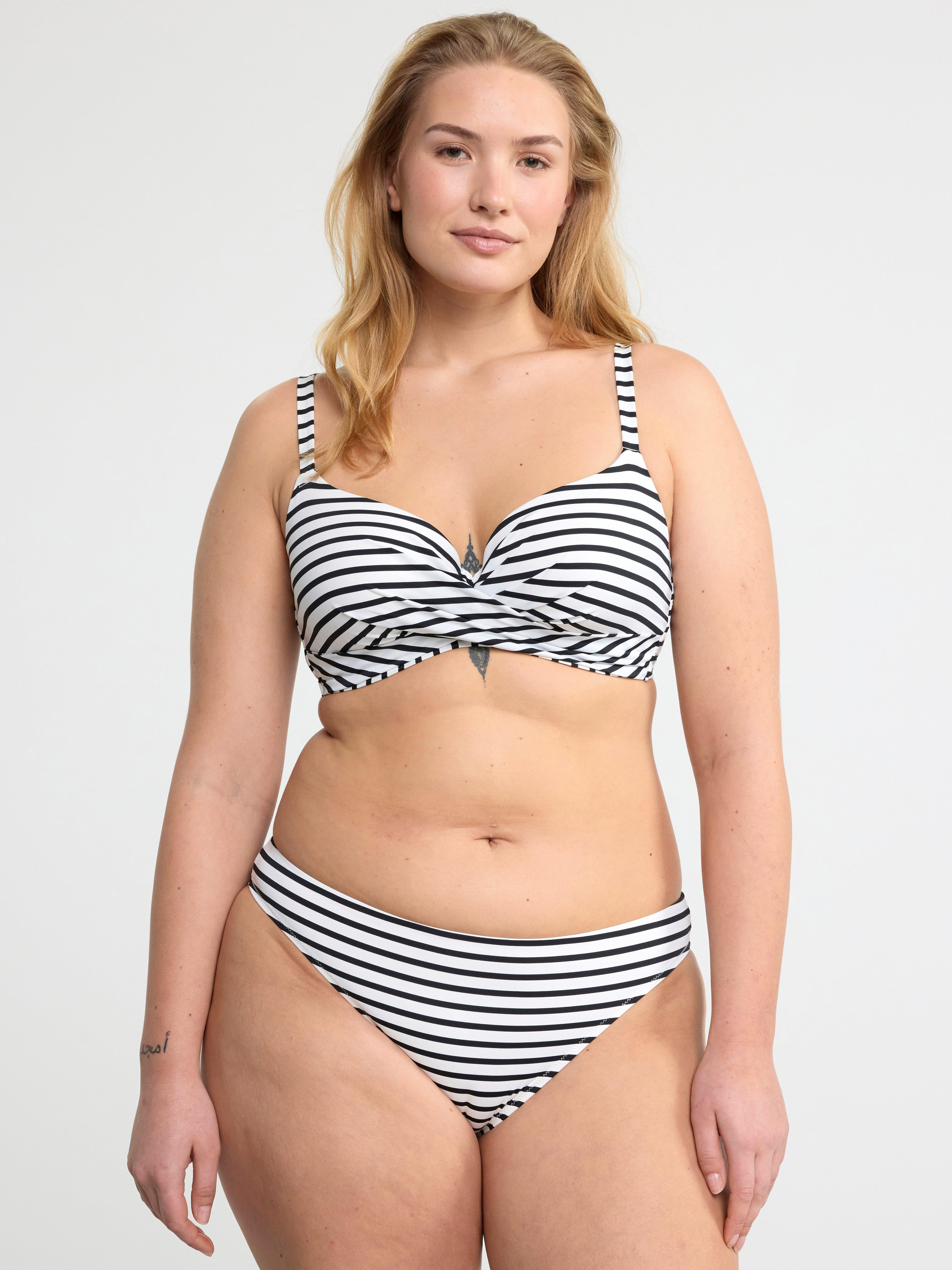Regular waist bikini bottom Black