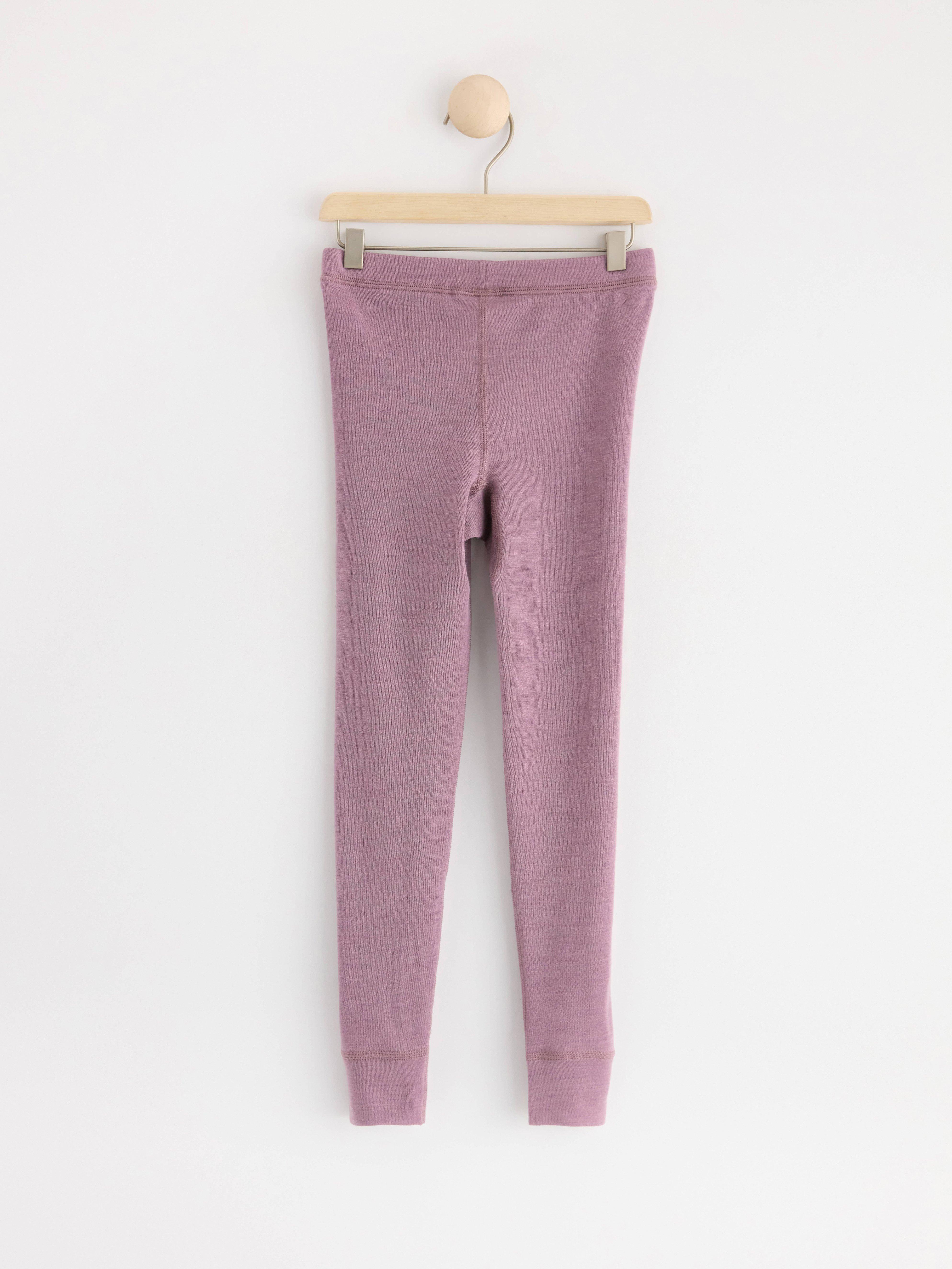 FIX Merino wool long johns light dusty lilac