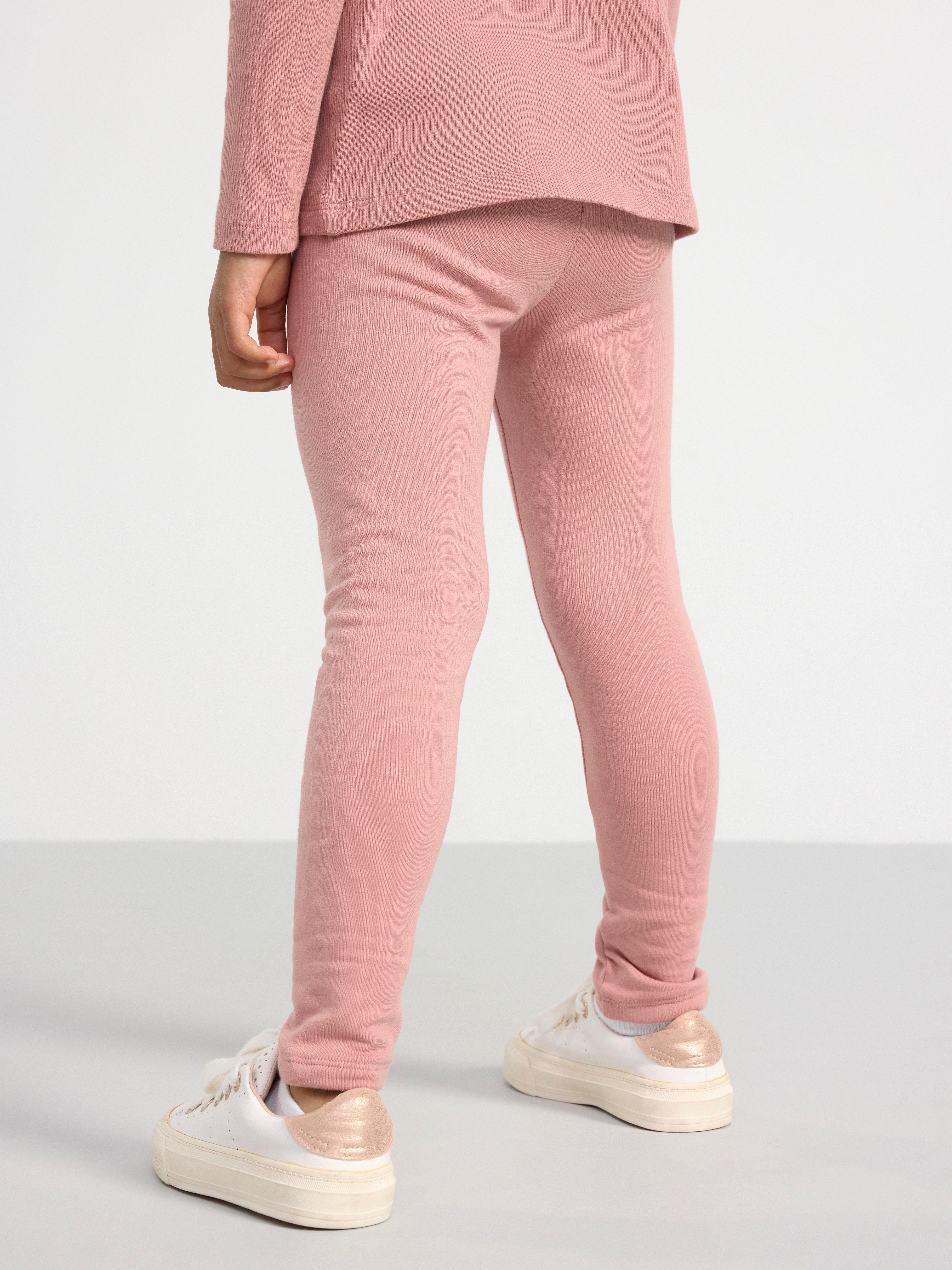 Leggings with brushed inside Dusty Pink