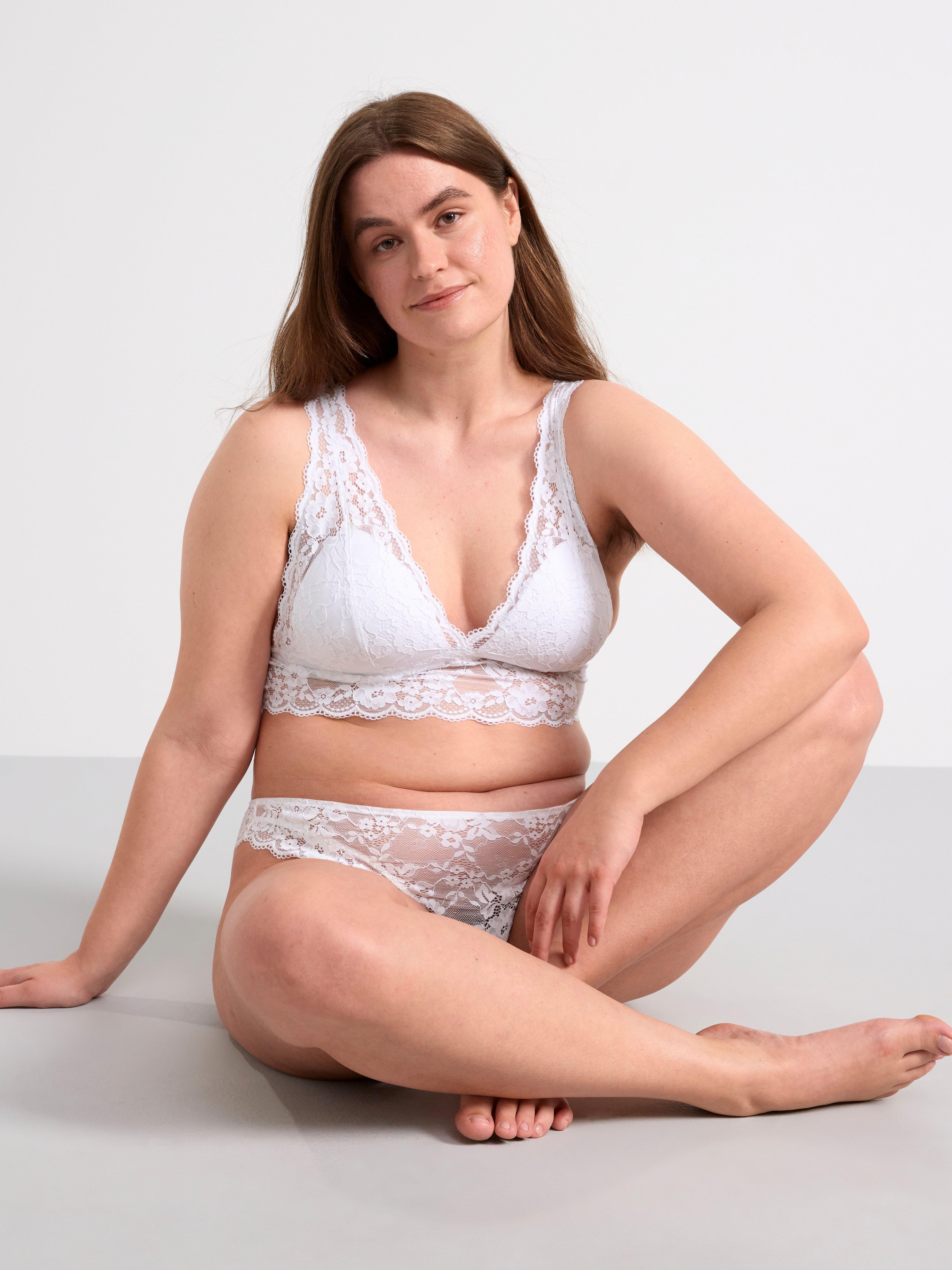 Bralette with lace White