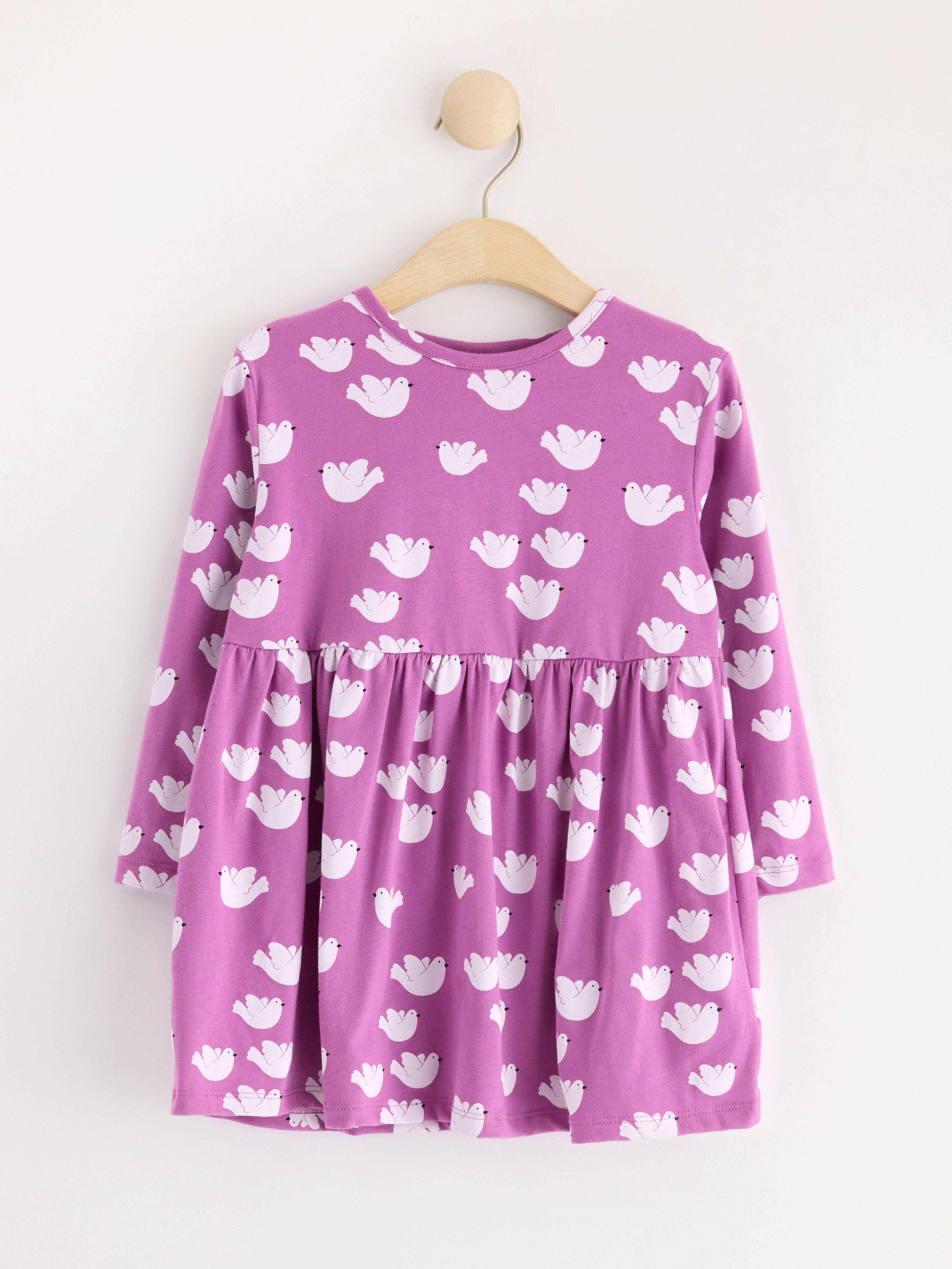 Tunic with print Dark Dusty Lilac